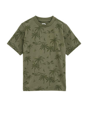 T-shirt olijfgroen