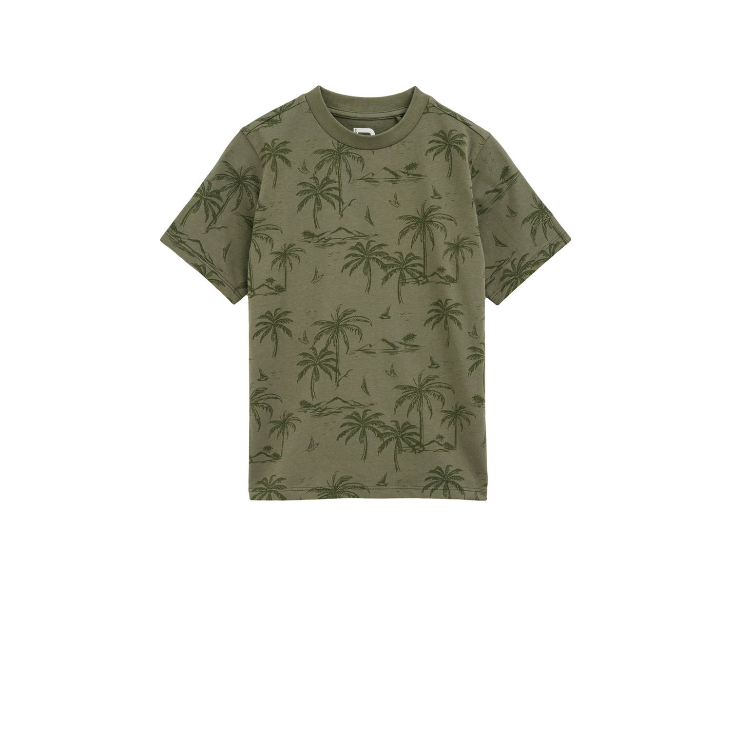 WE Fashion T-shirt olijfgroen