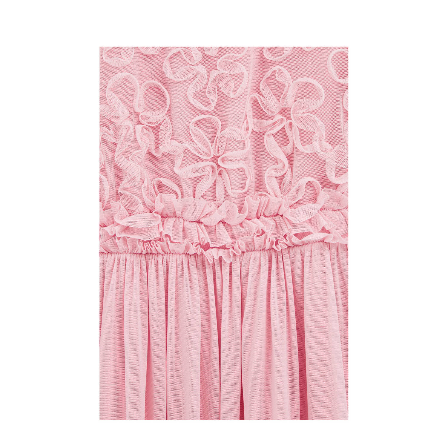 WE Fashion midi jurk lichtroze