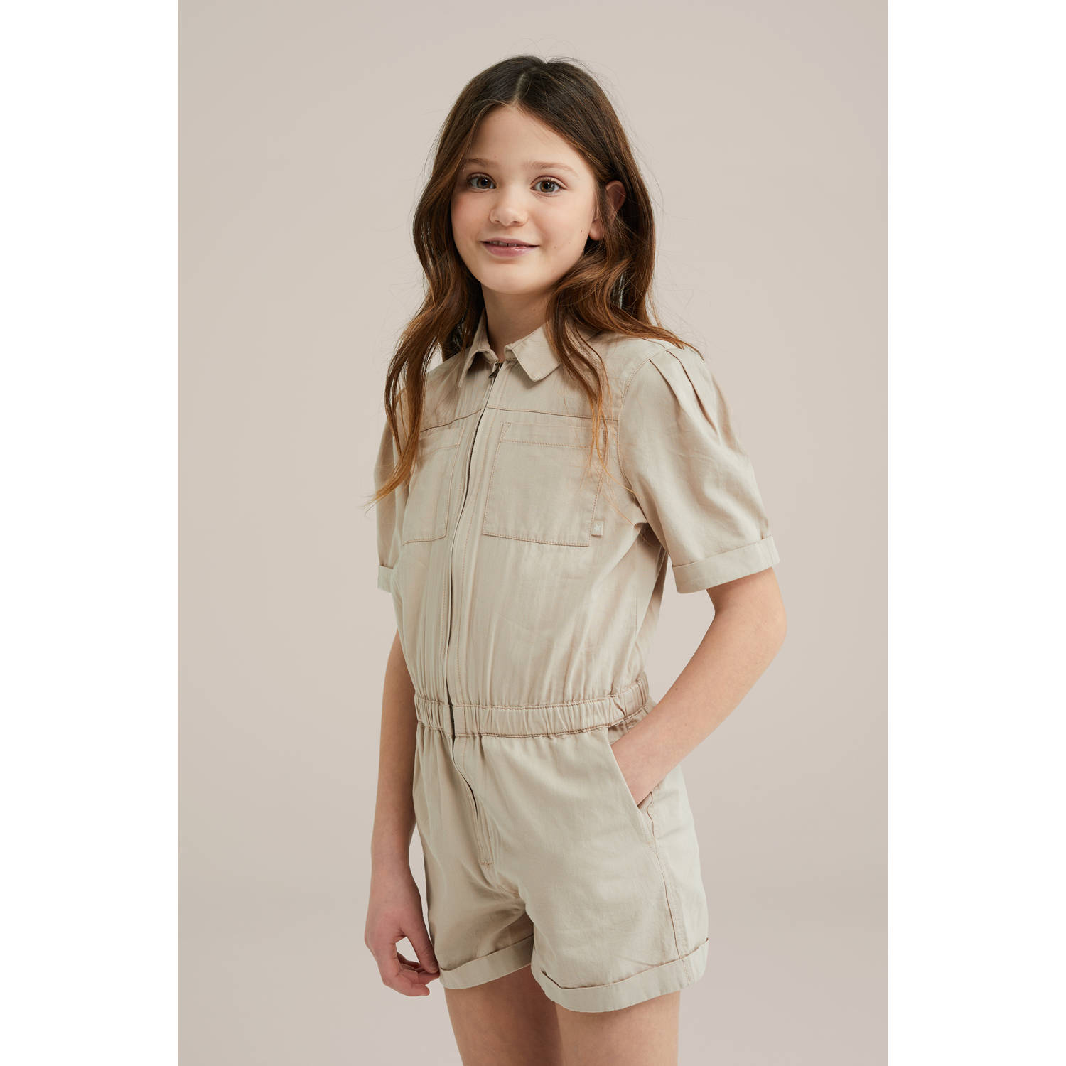 WE Fashion playsuit beige