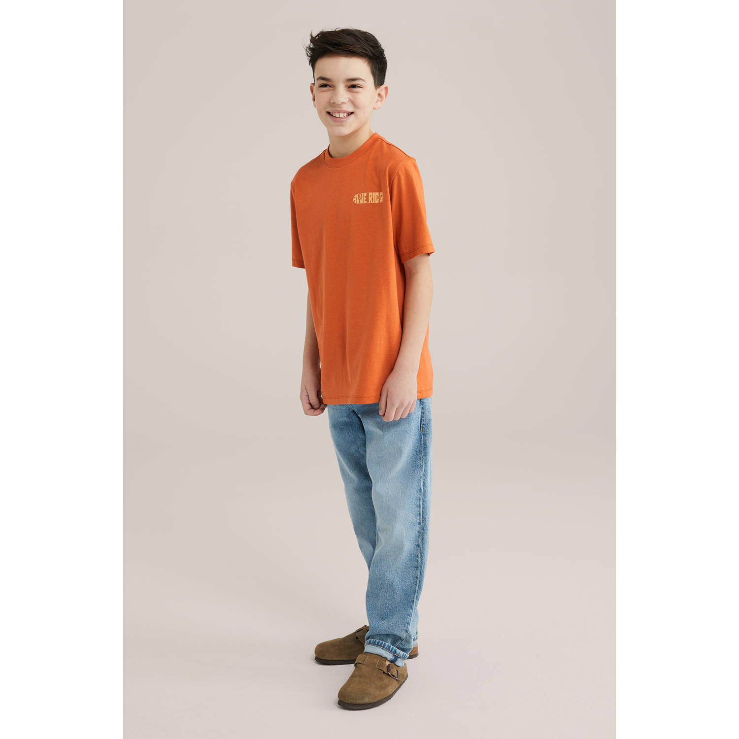 WE Fashion Blue Ridge T-shirt oranje