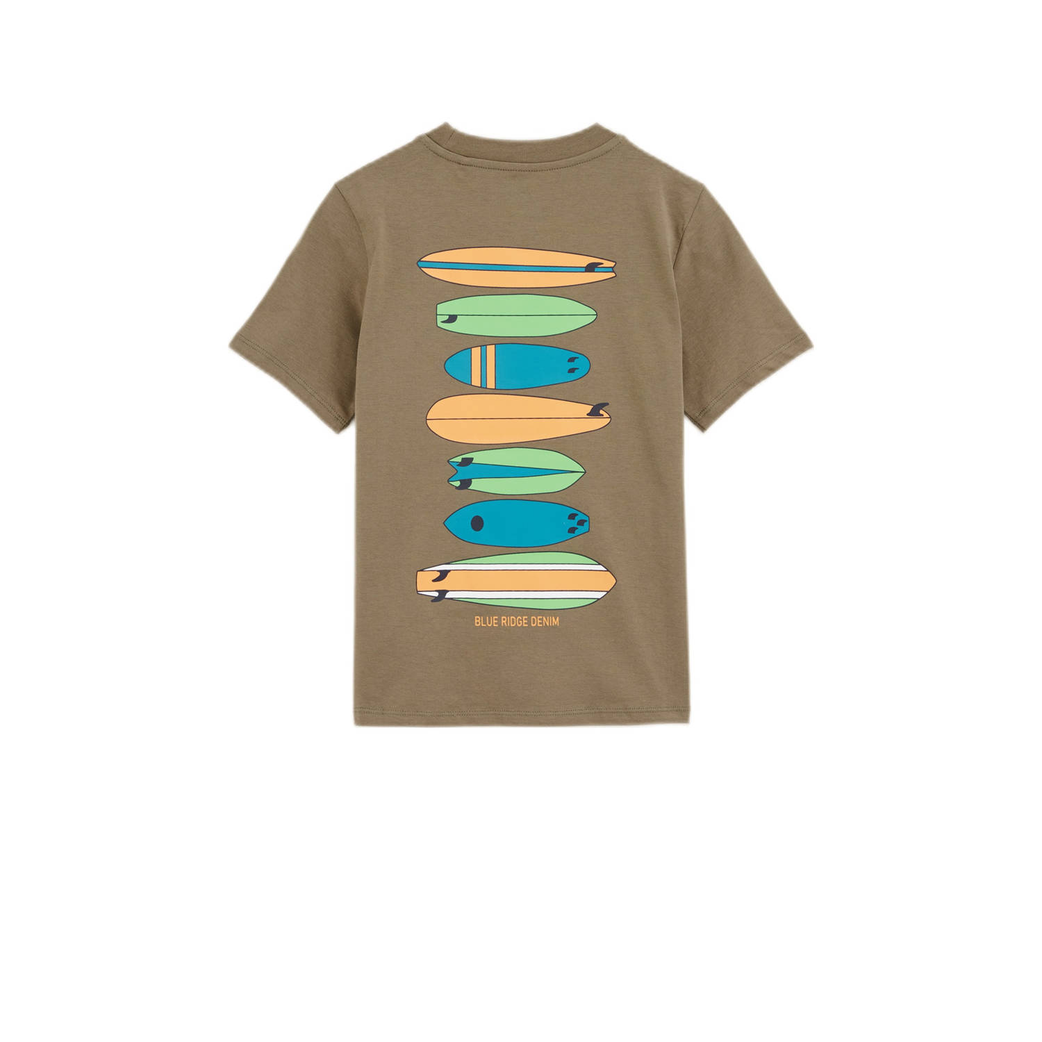 WE Fashion Blue Ridge T-shirt kaki