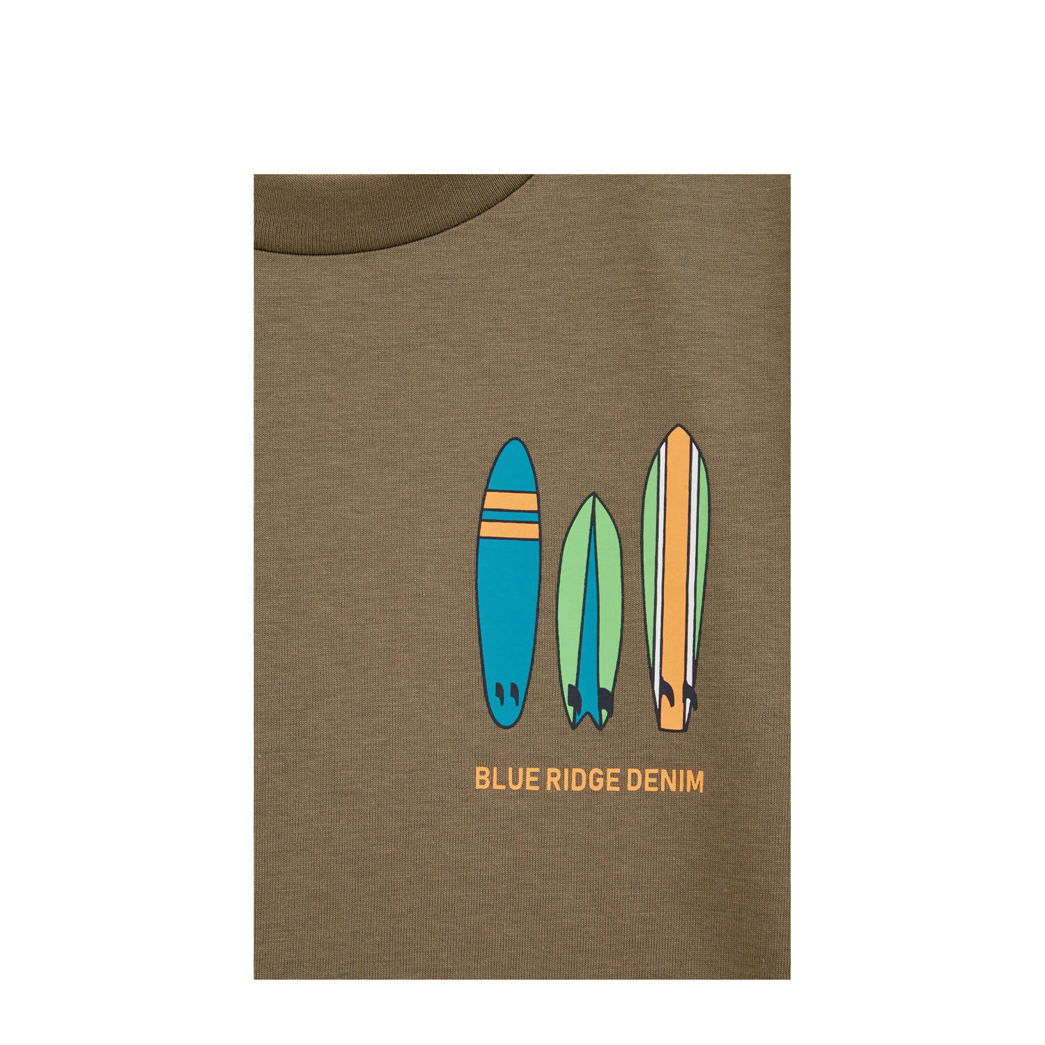 WE Fashion Blue Ridge T-shirt kaki