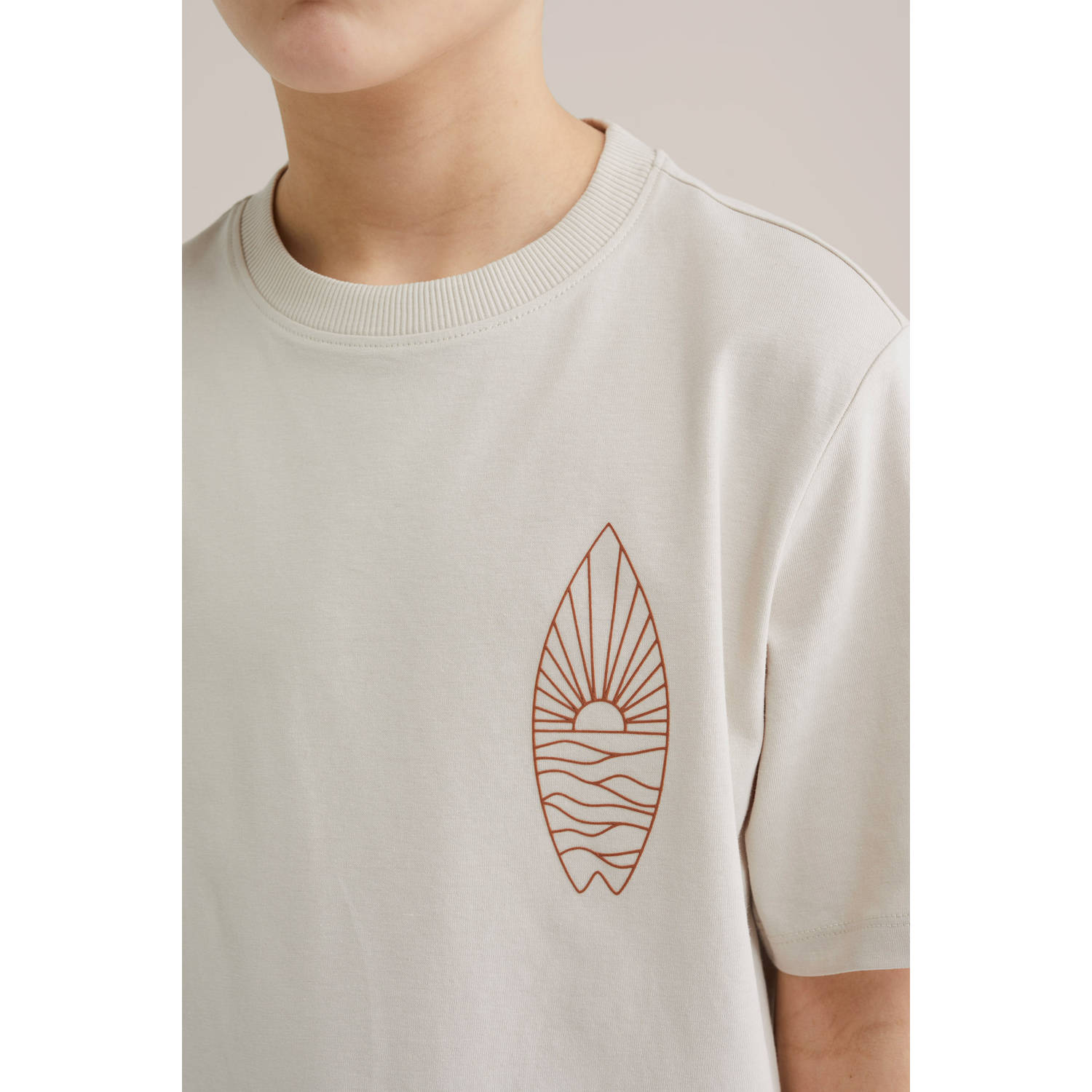 WE Fashion Blue Ridge T-shirt beige