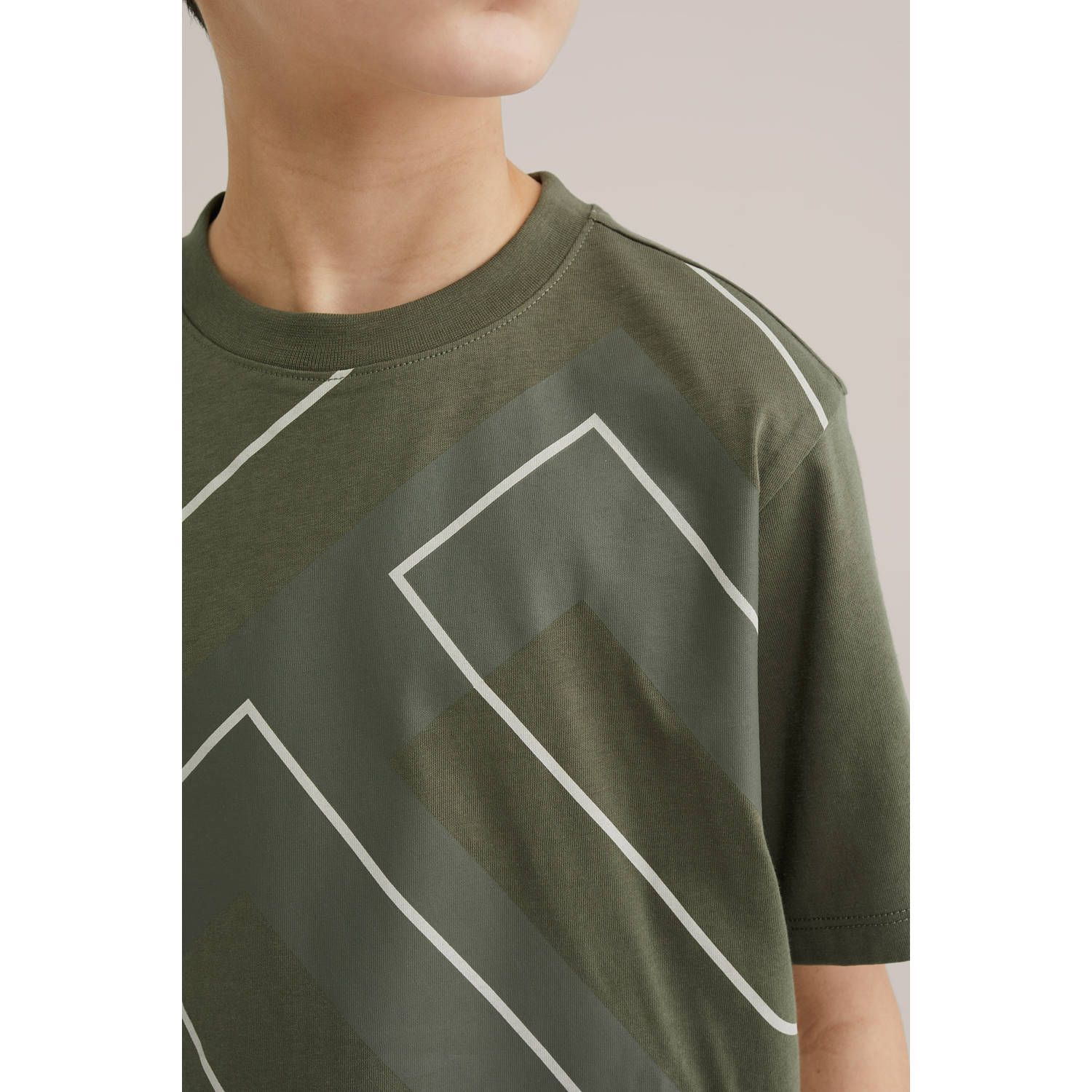 WE Fashion Blue Ridge T-shirt kaki