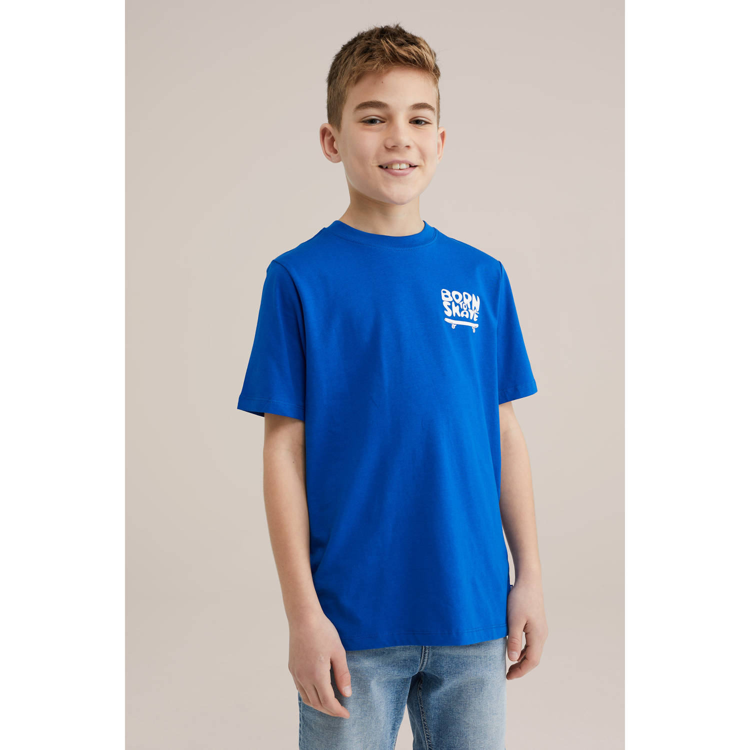 WE Fashion Blue Ridge T-shirt blauw