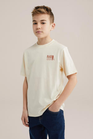 T-shirt lichtgeel