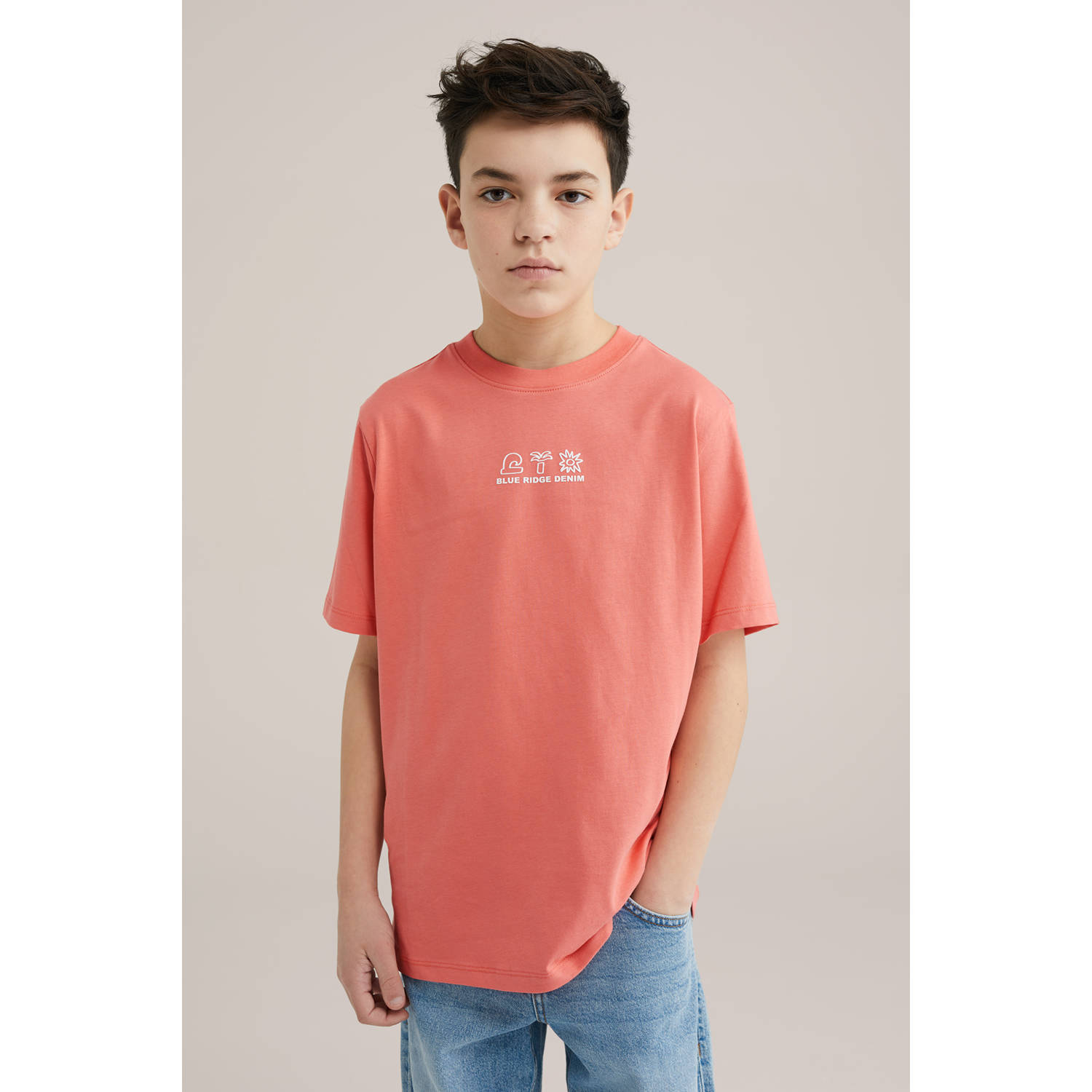 WE Fashion Blue Ridge T-shirt rood