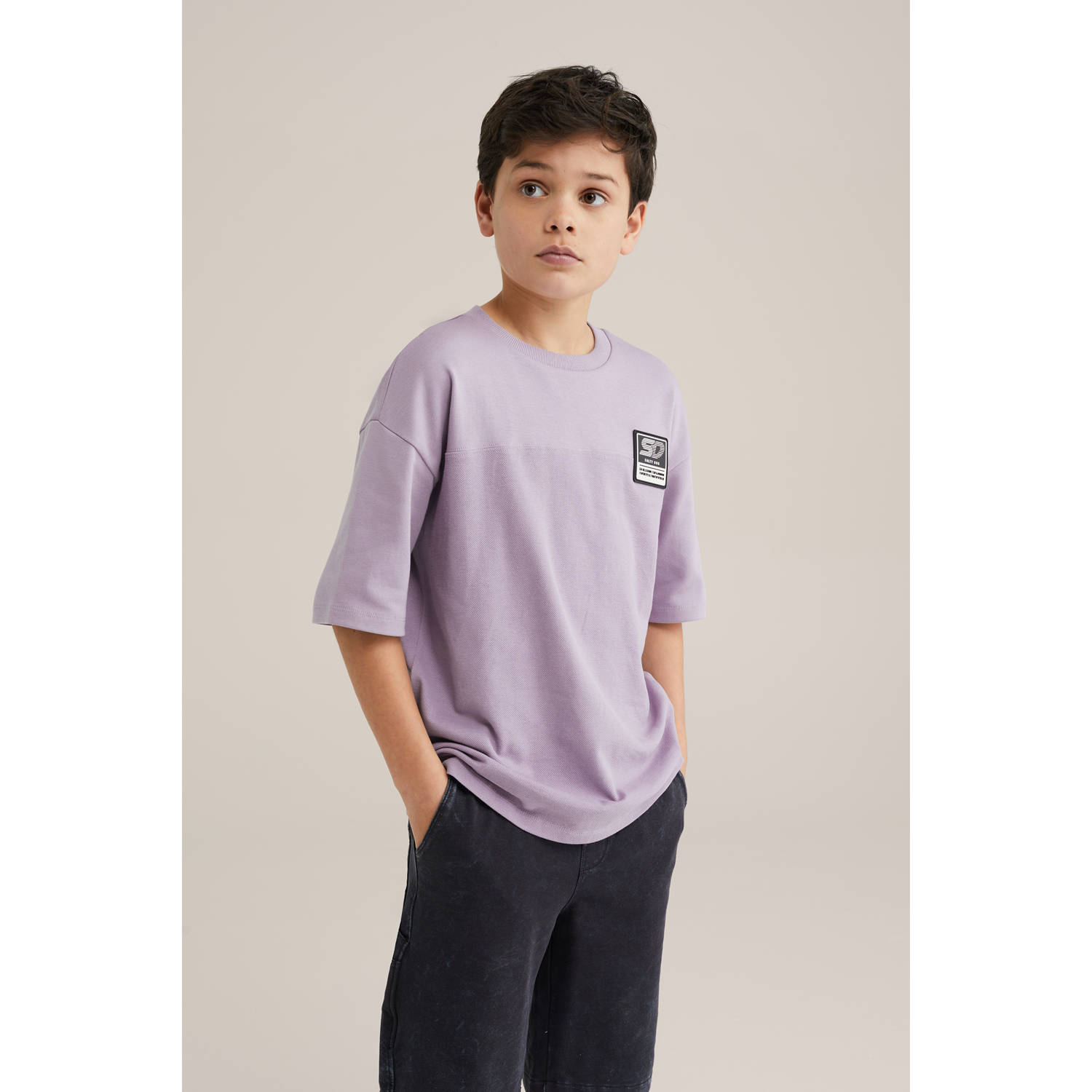WE Fashion T-shirt paars