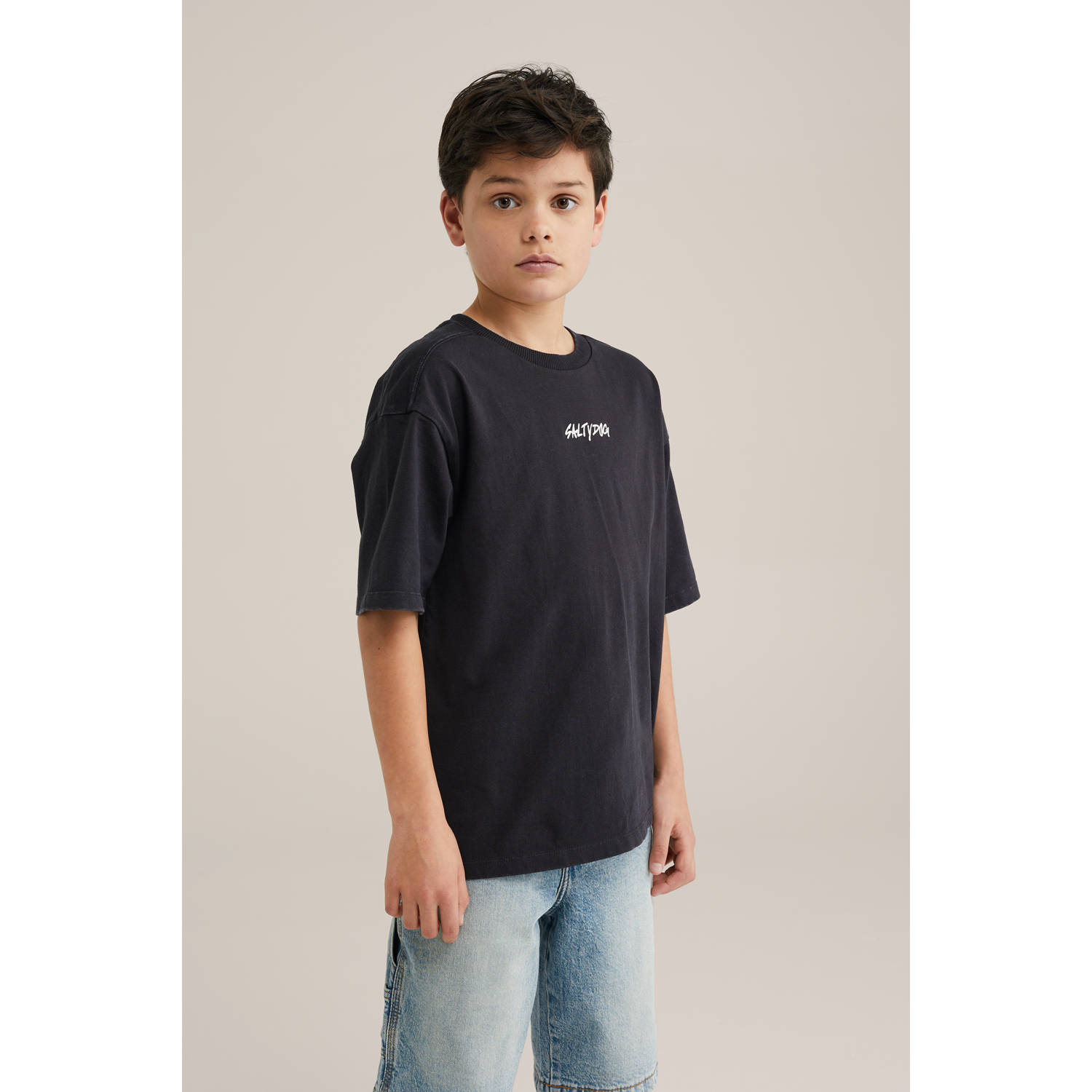 WE Fashion T-shirt zwart