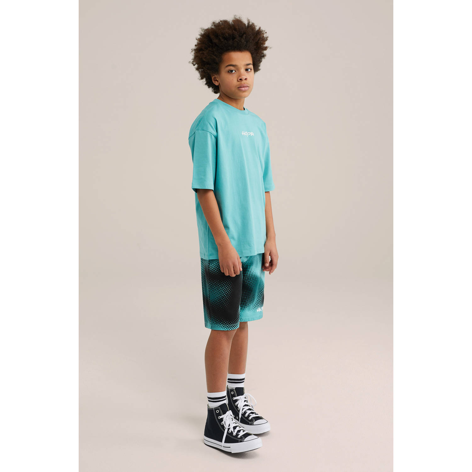 WE Fashion T-shirt lichtblauw