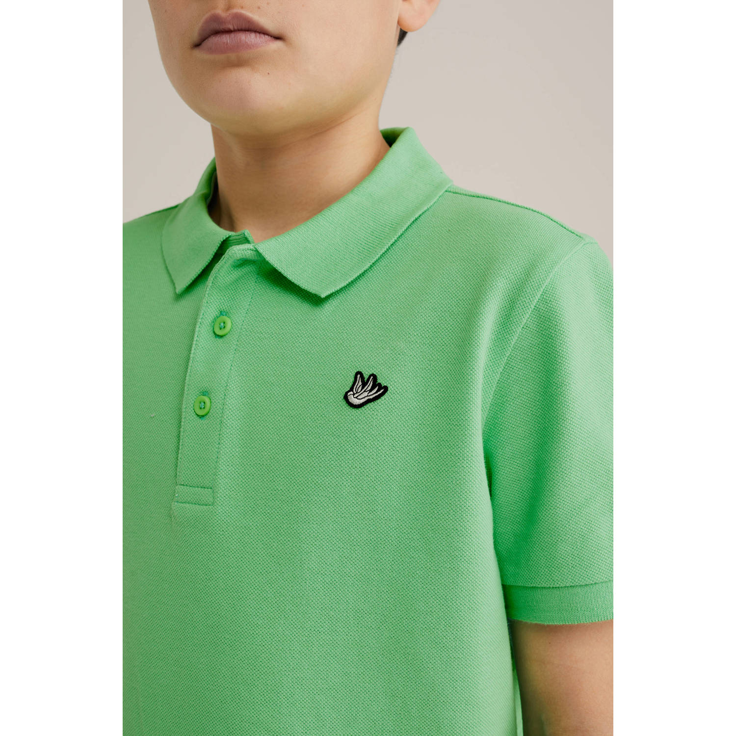 WE Fashion polo groen