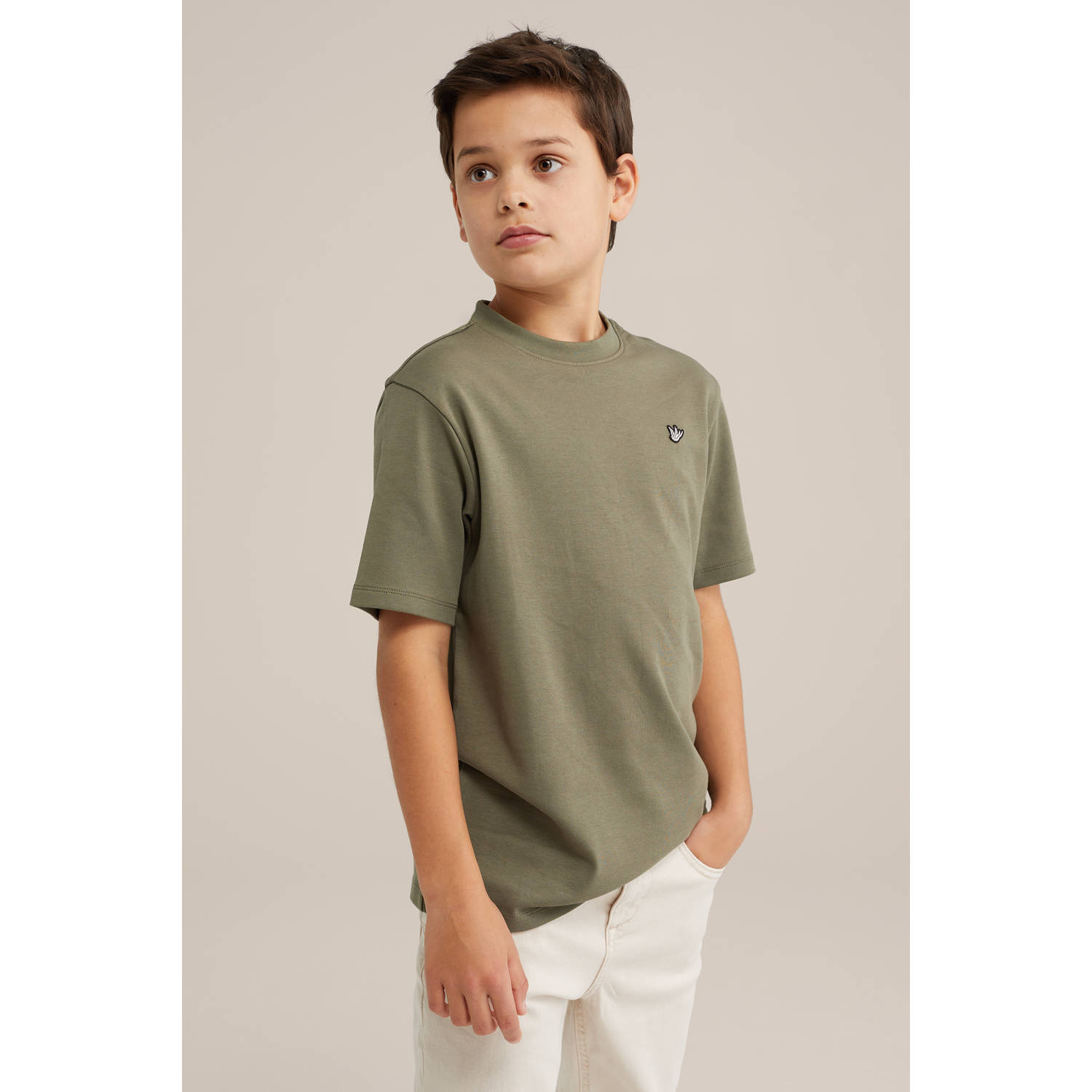 WE Fashion T-shirt kaki