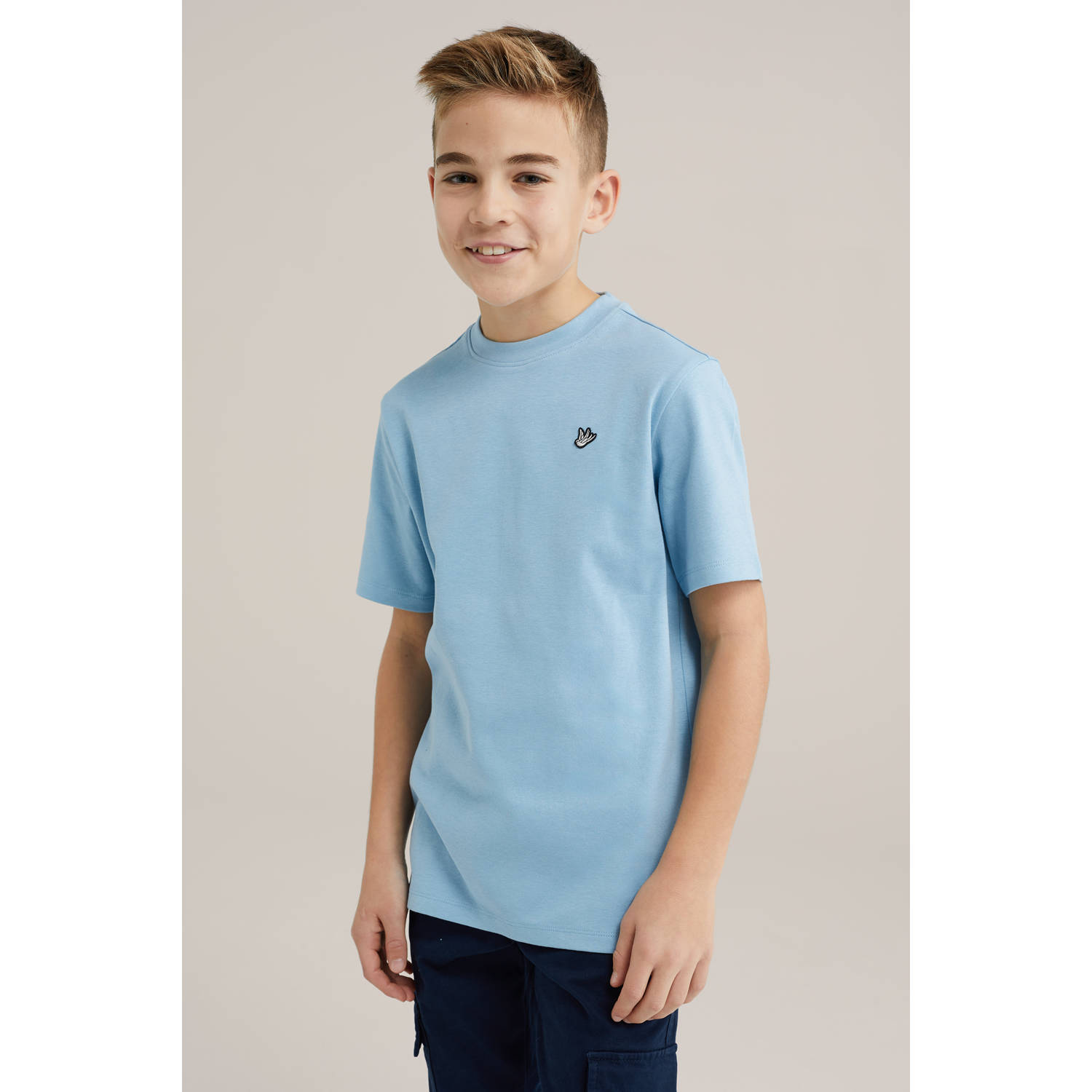 WE Fashion T-shirt lichtblauw