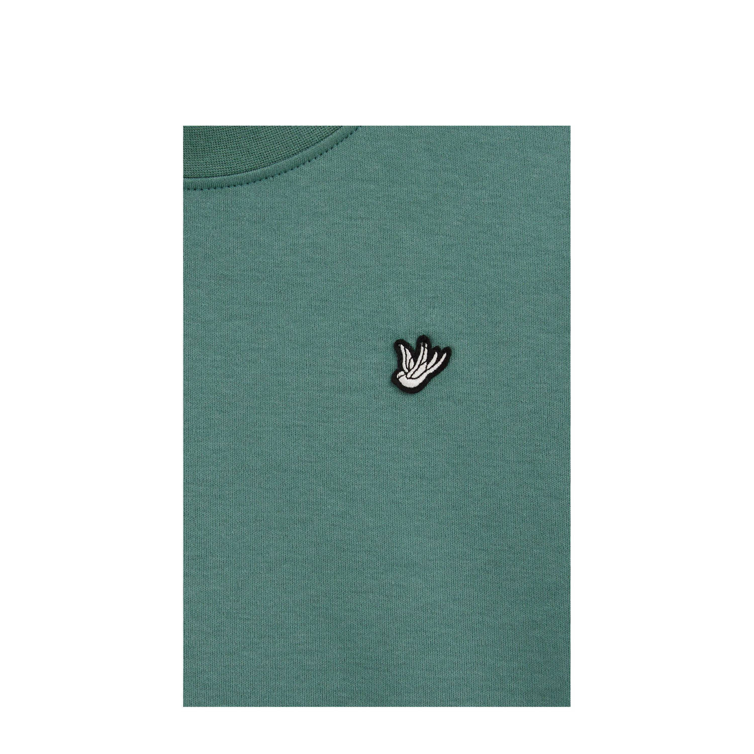 WE Fashion T-shirt donkergroen