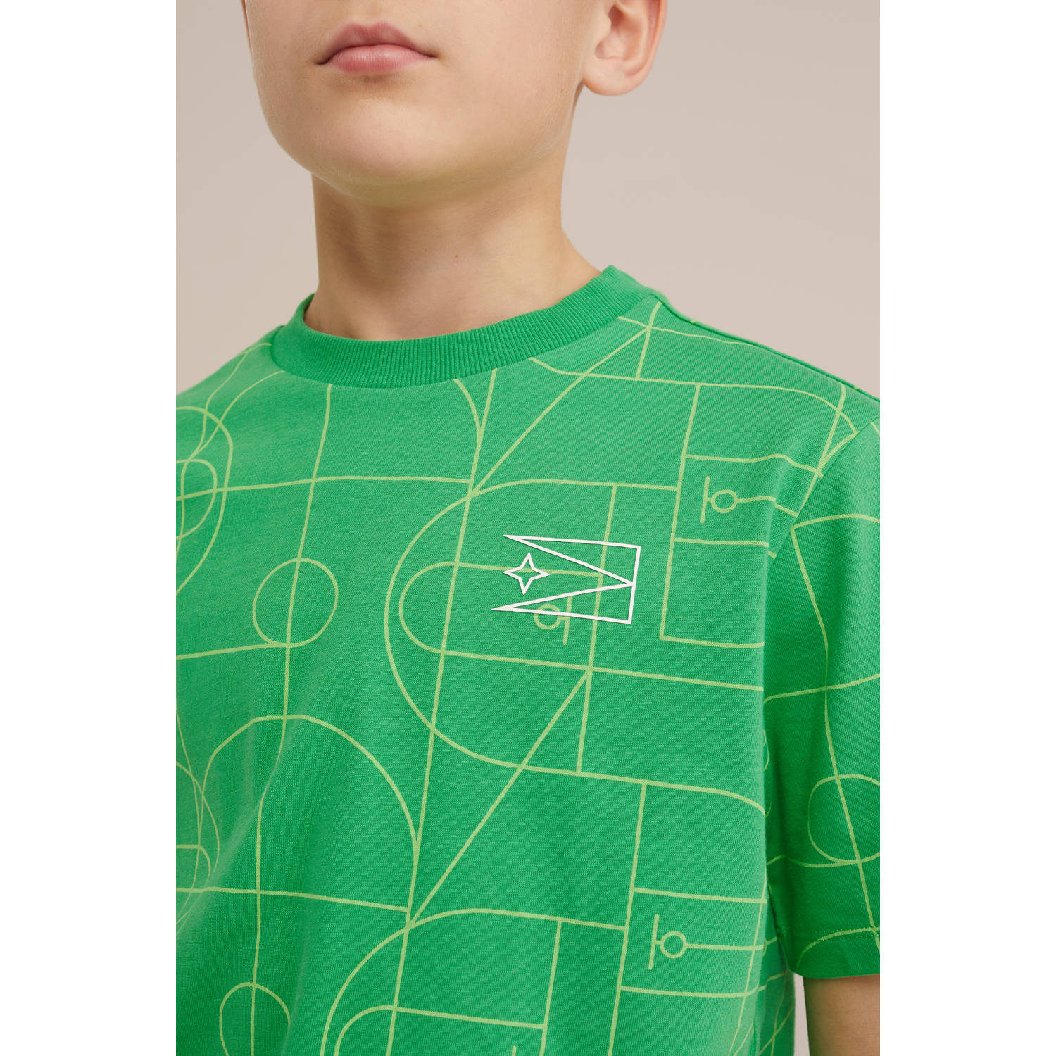 WE Fashion Bad Boys T-shirt groen