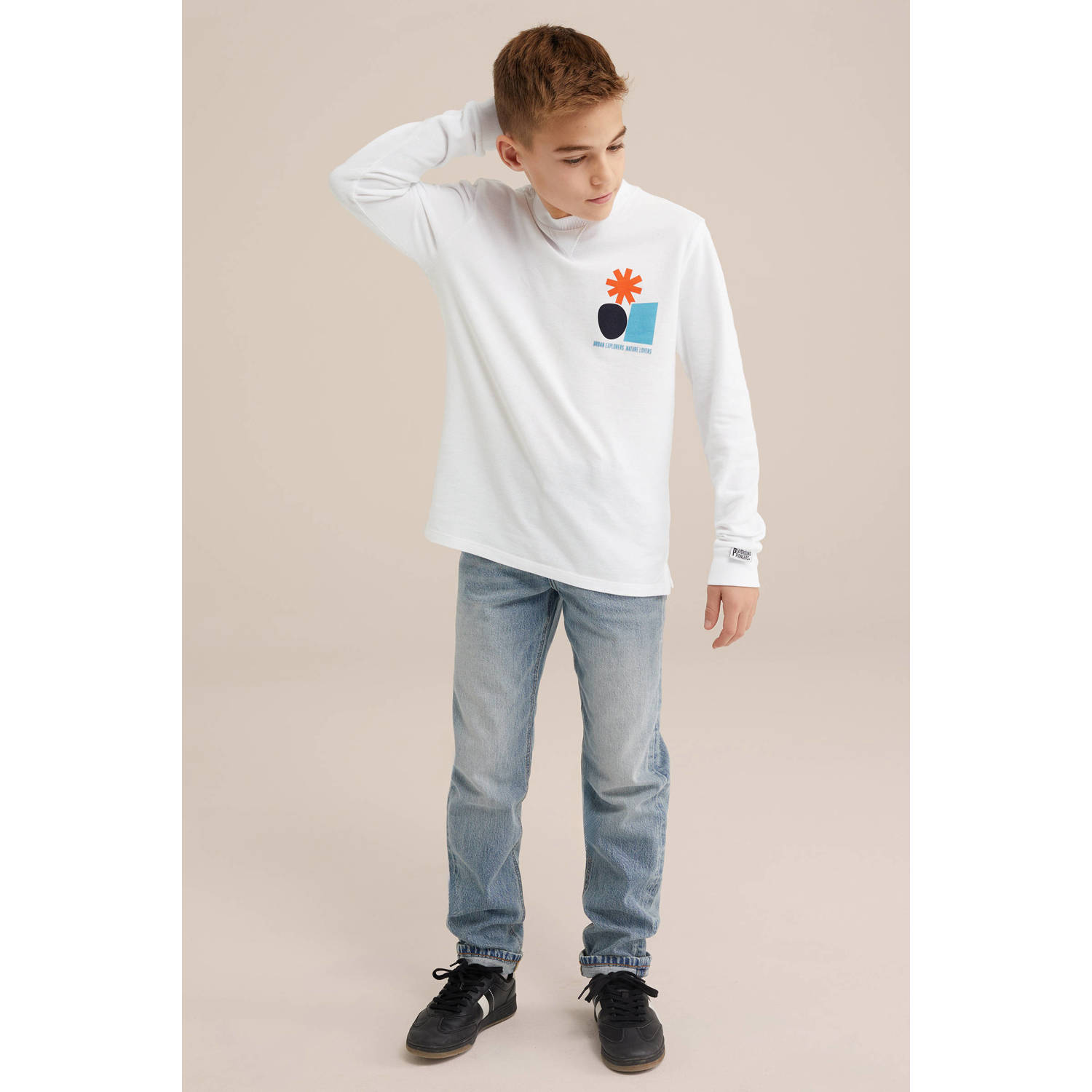 WE Fashion Blue Ridge longsleeve wit