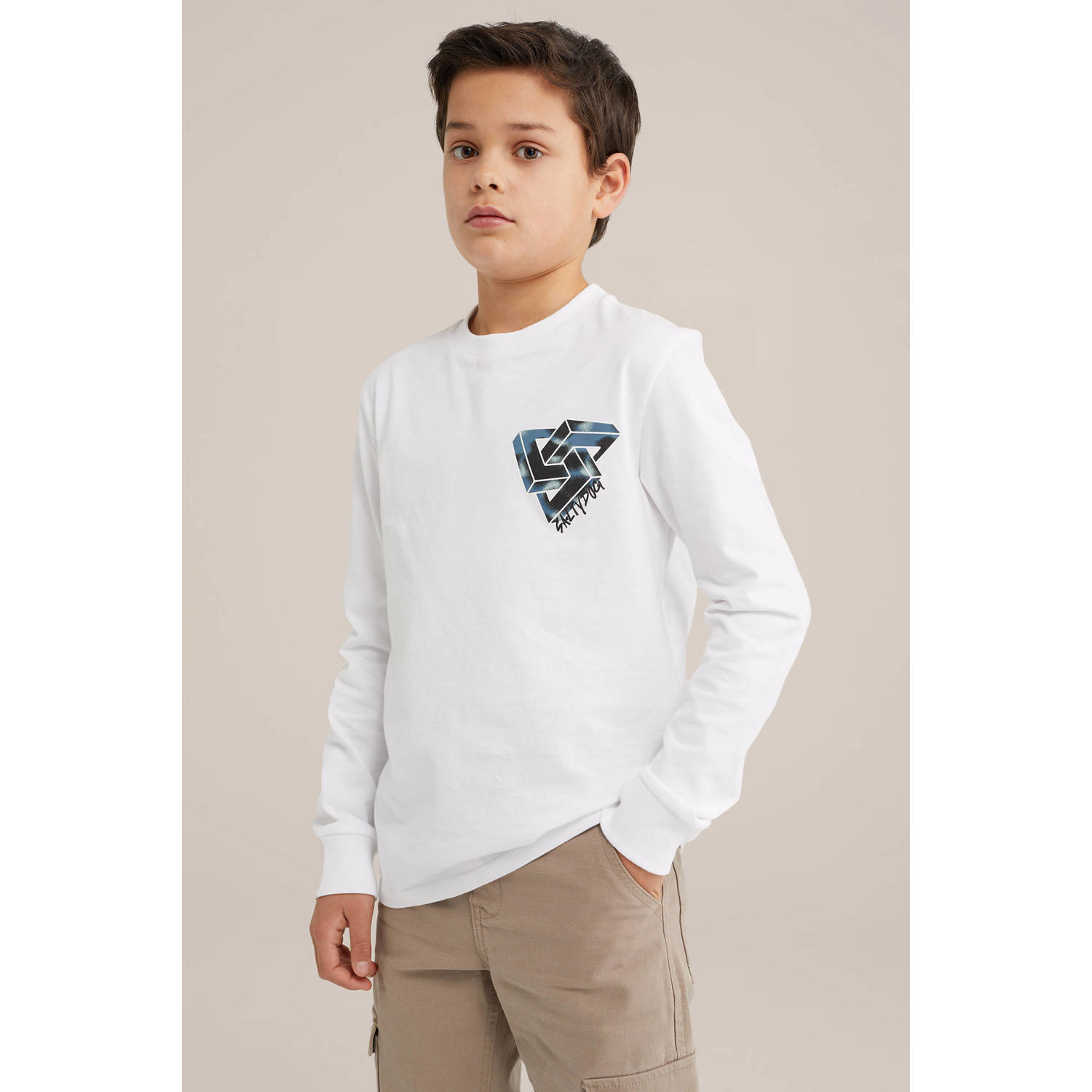 Salty Dog longsleeve wit