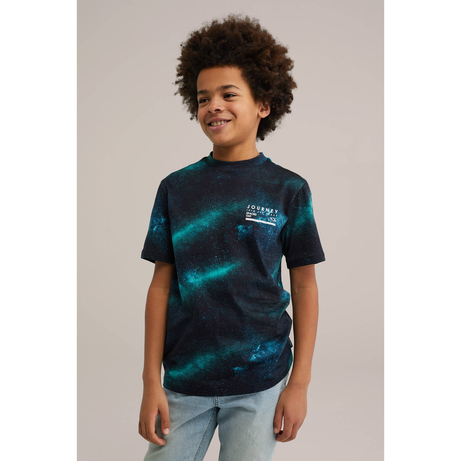WE Fashion Blue Ridge T-shirt zwart