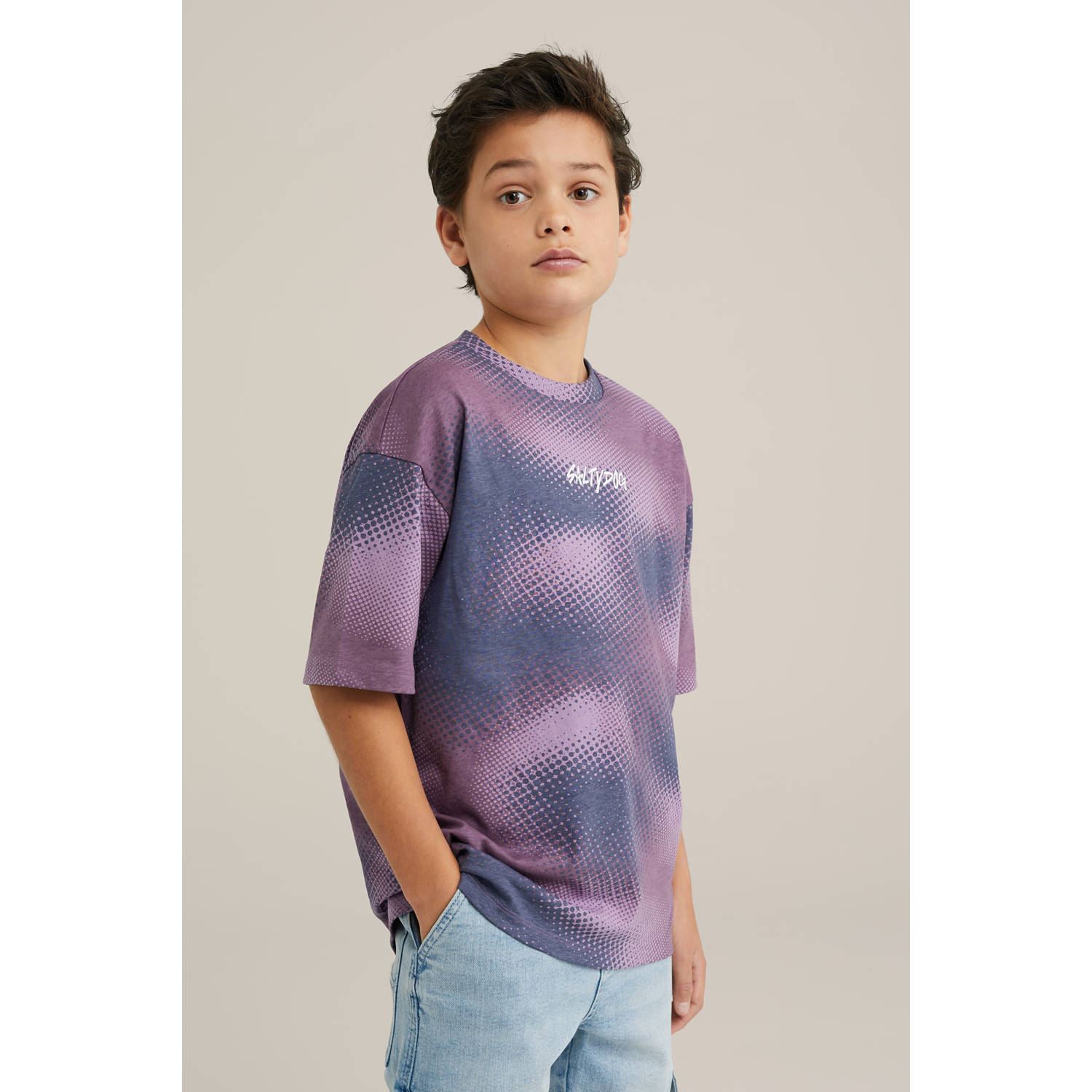 Salty Dog T-shirt paars