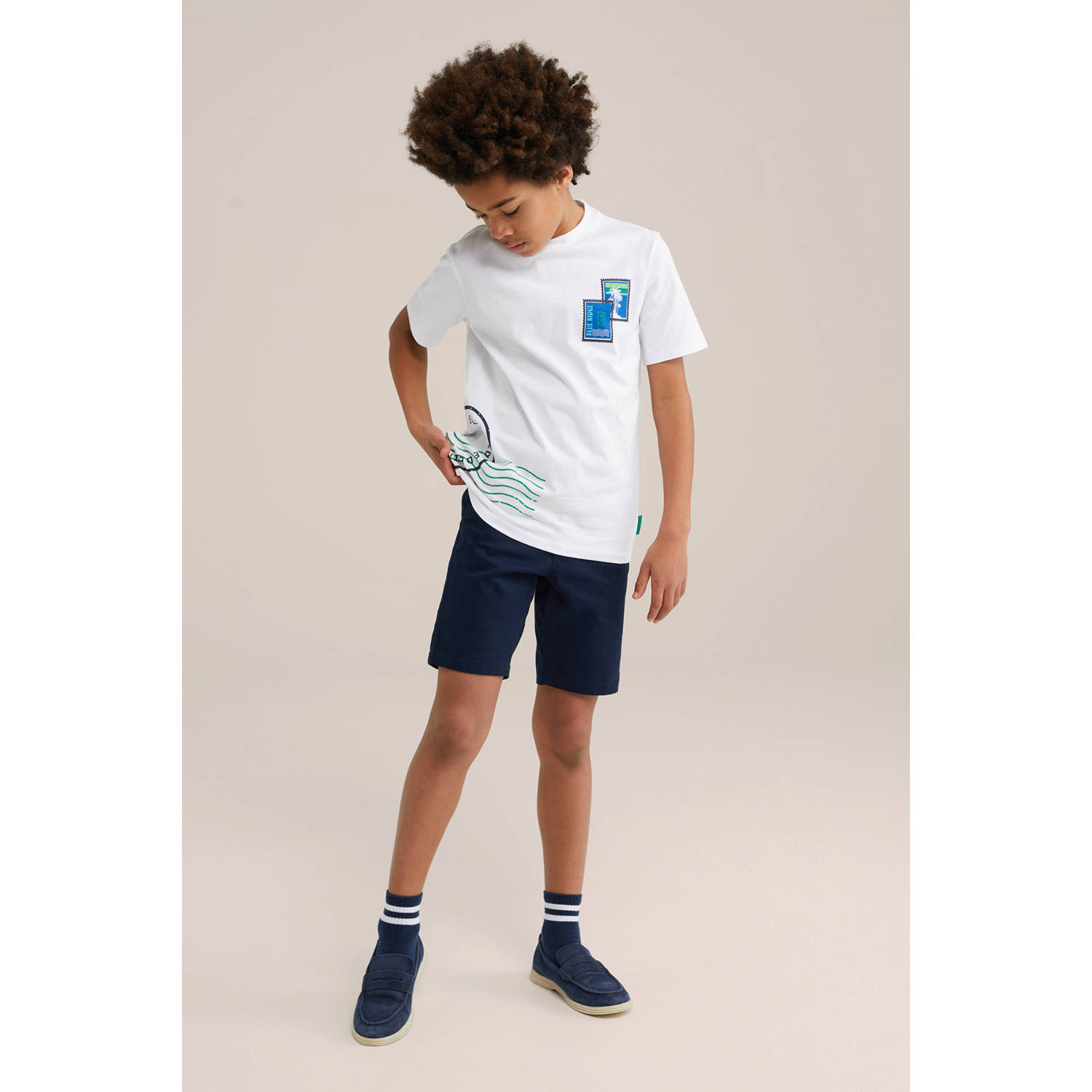 WE Fashion Blue Ridge T-shirt wit