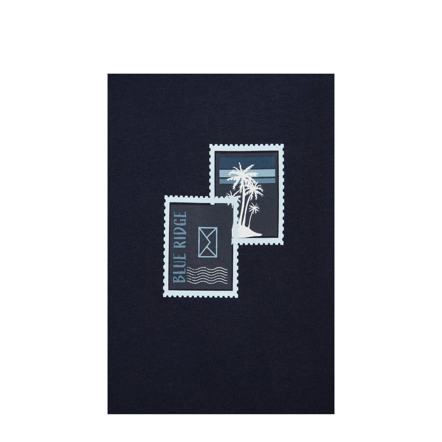 WE Fashion Blue Ridge T-shirt donkerblauw