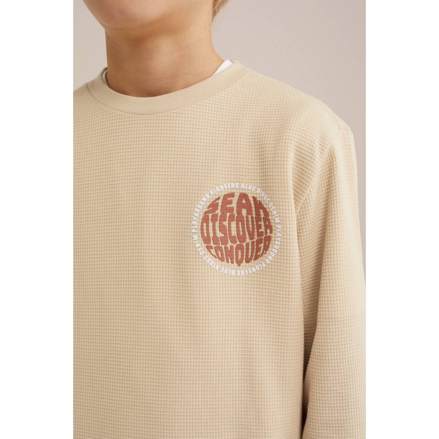 WE Fashion Blue Ridge longsleeve beige