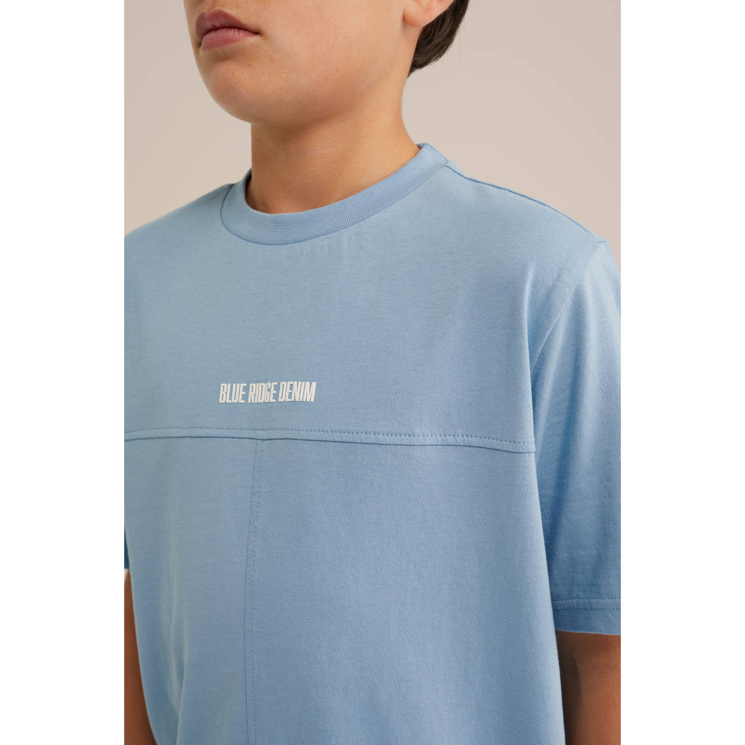 WE Fashion Blue Ridge T-shirt lichtblauw