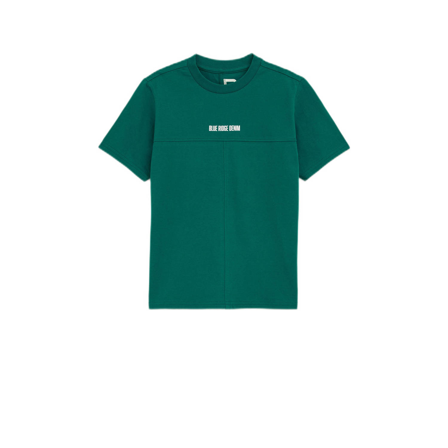 WE Fashion Blue Ridge T-shirt donkergroen