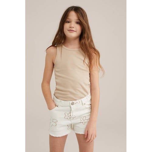 WE Fashion mouwloze top rib gebreid afbeelding