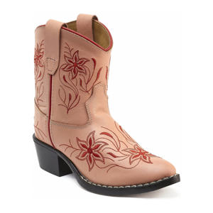 Dolly Schoolkind leren cowboylaarzen roze