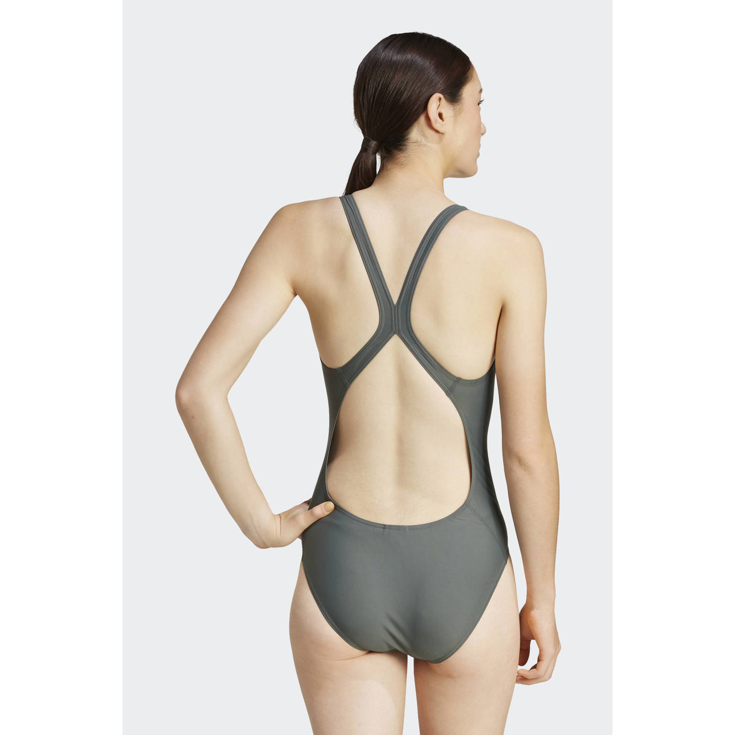 adidas Performance Infinitex sportbadpak donkergrijs