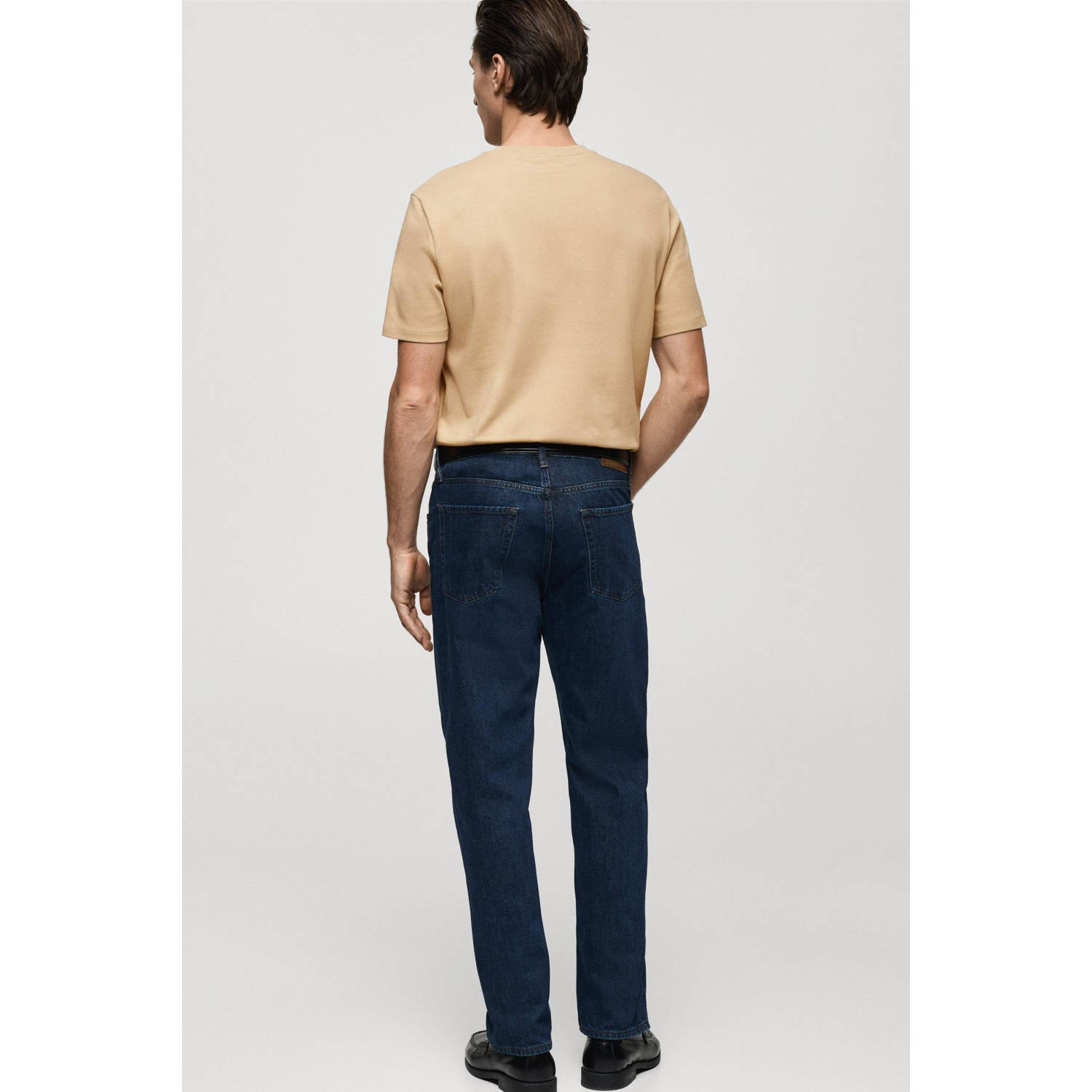 Mango Man T-shirt lichtbruin