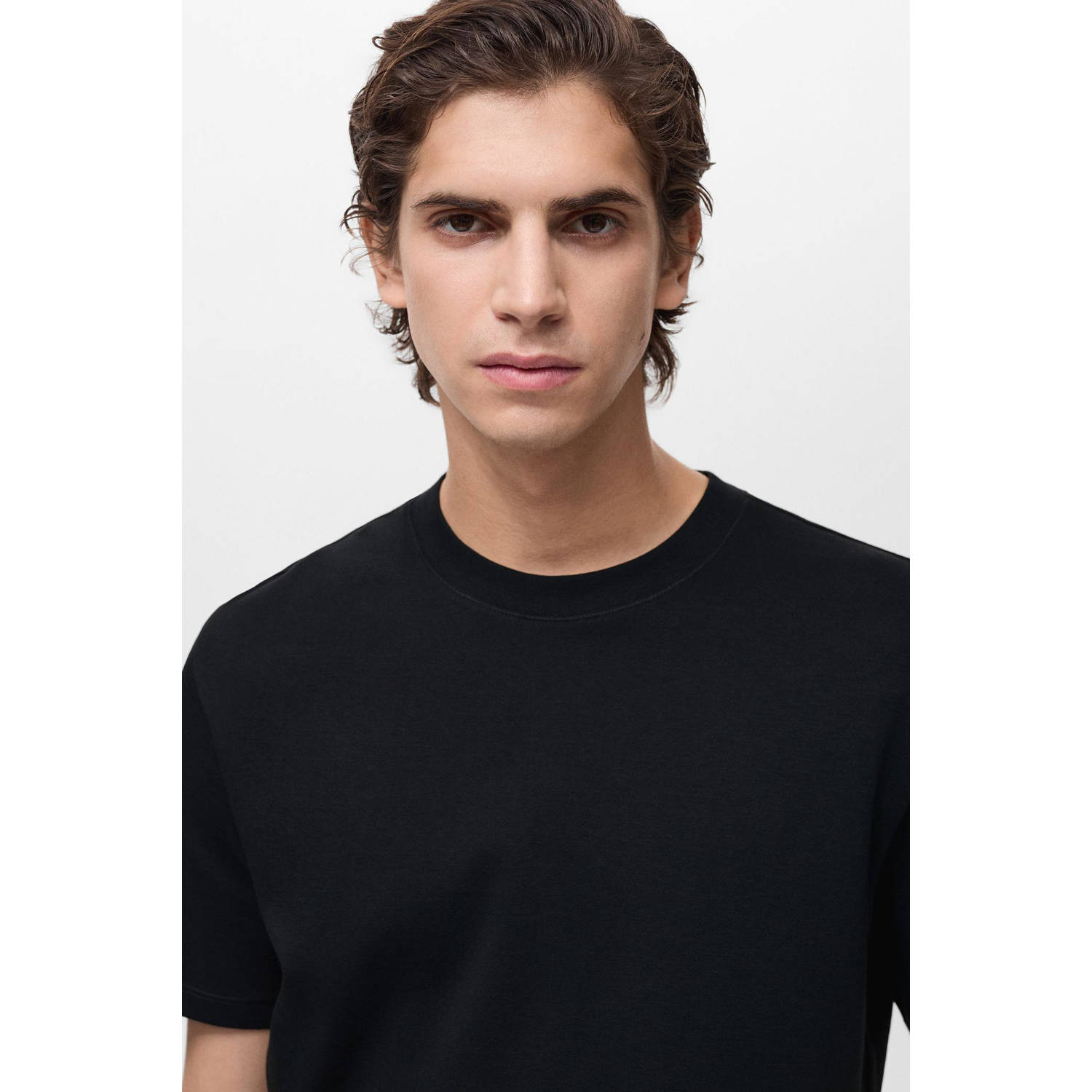 Mango Man T-shirt zwart