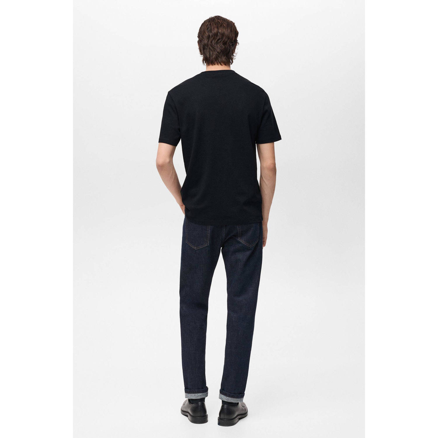 Mango Man T-shirt zwart