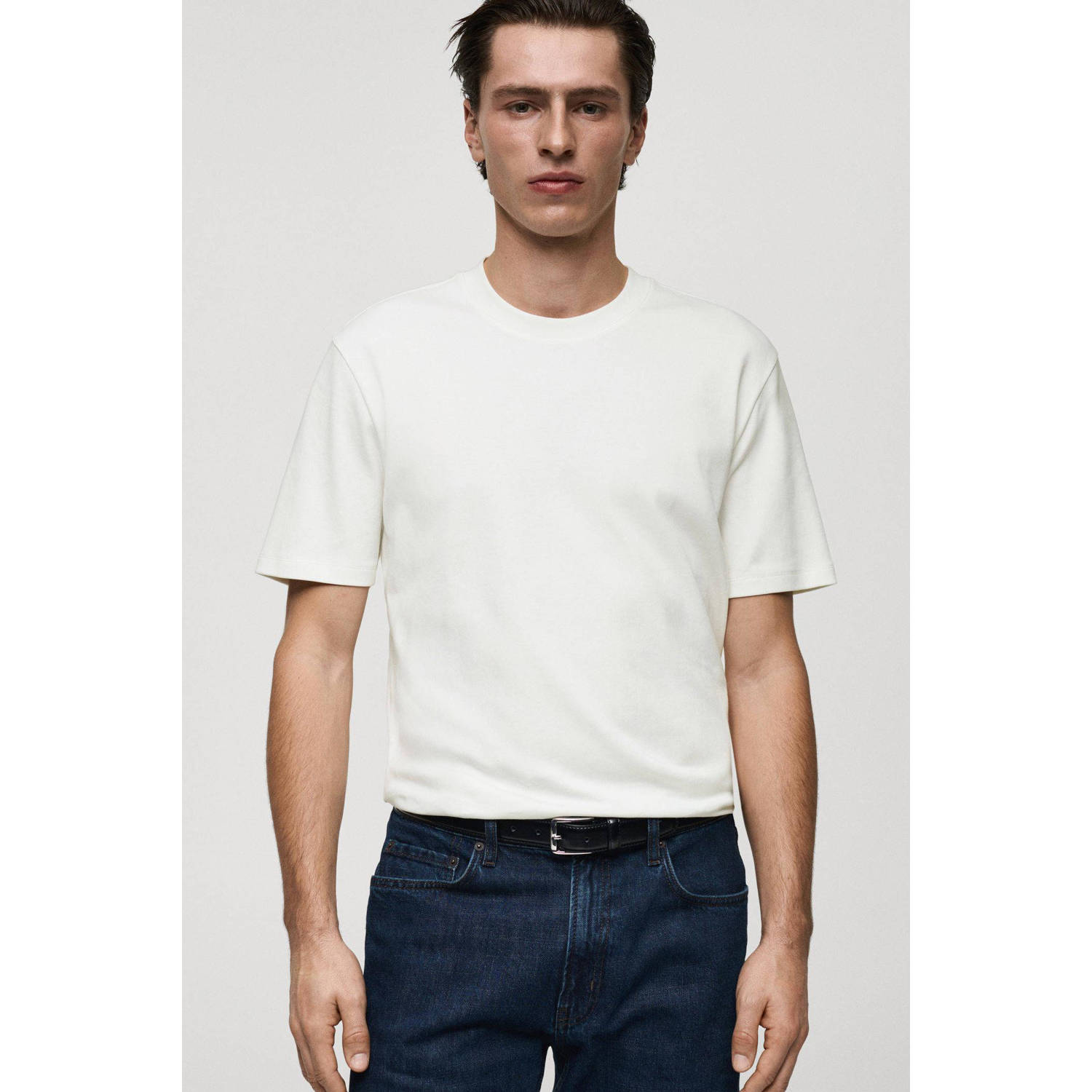 Mango Man t-shirt wit