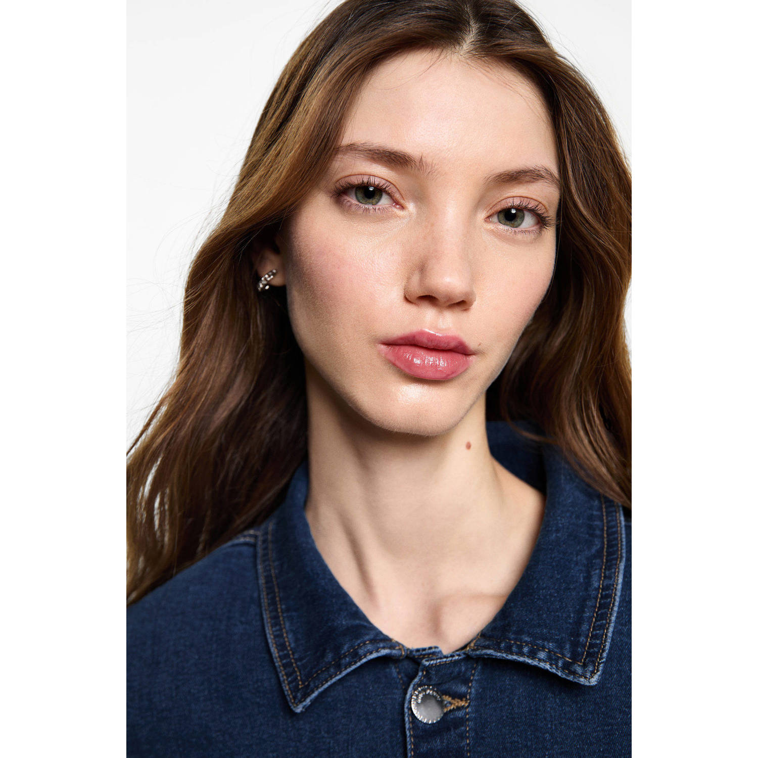 MANGO TEEN jumpsuit dark blue denim
