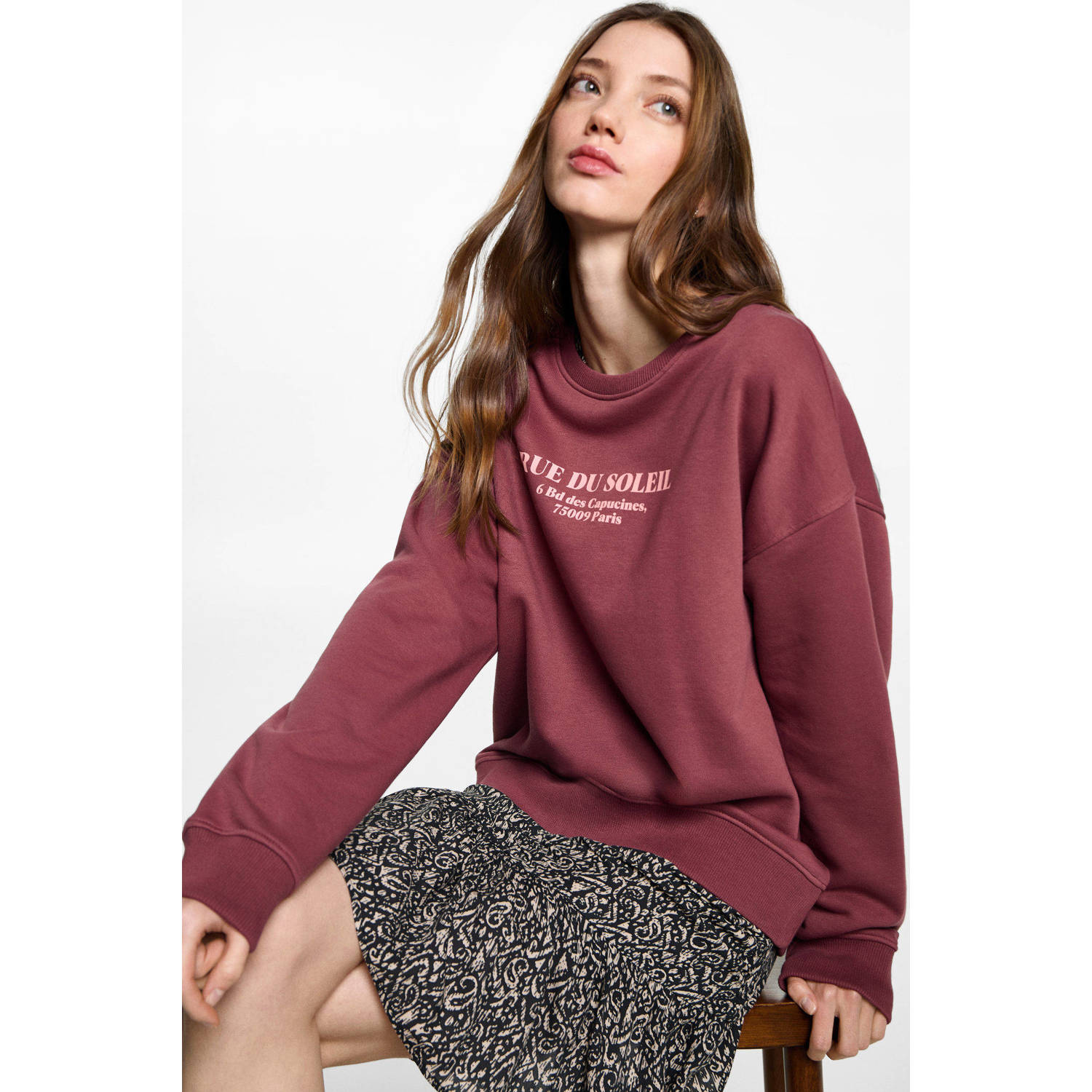 MANGO TEEN sweater donkerrood