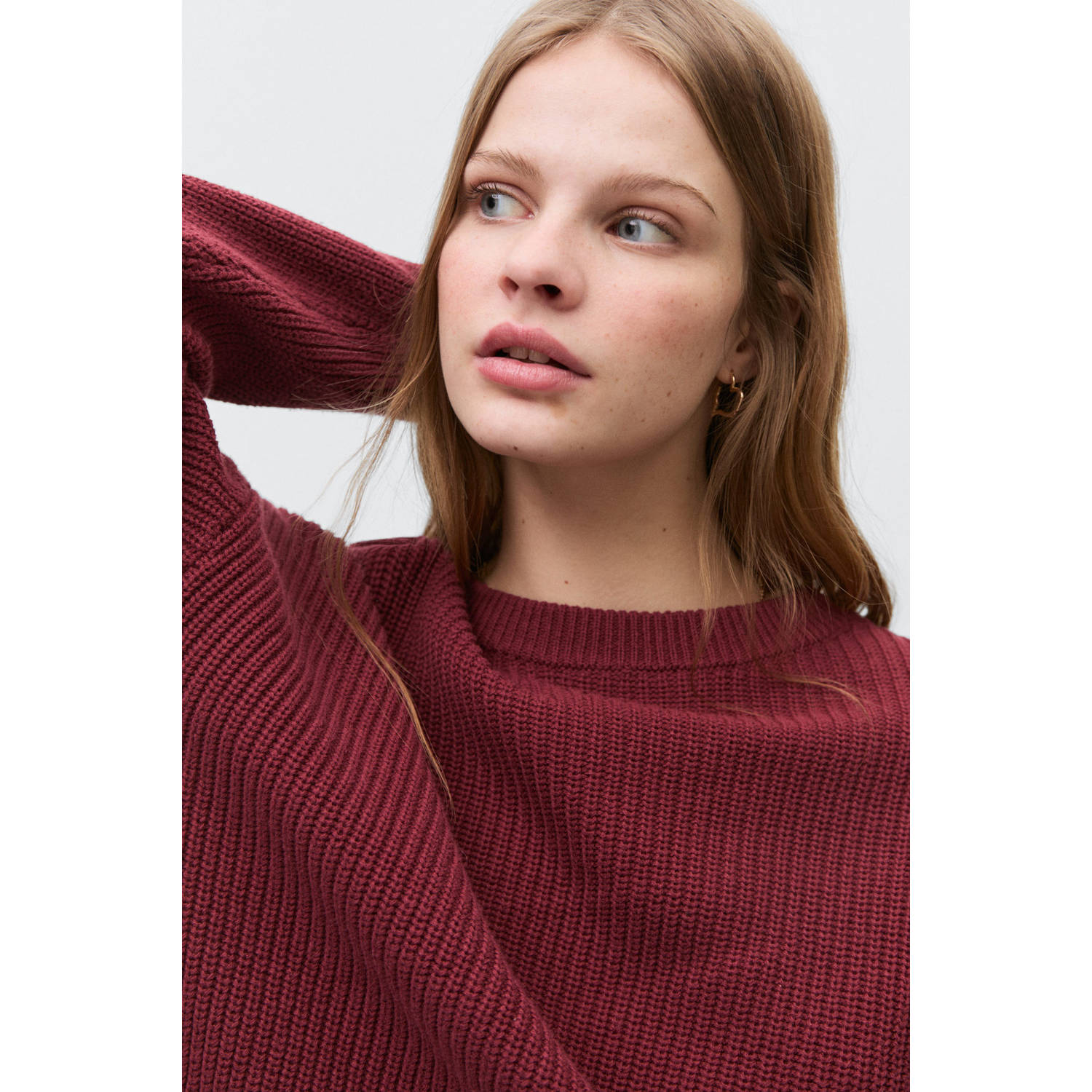 MANGO TEEN trui rood gebreid