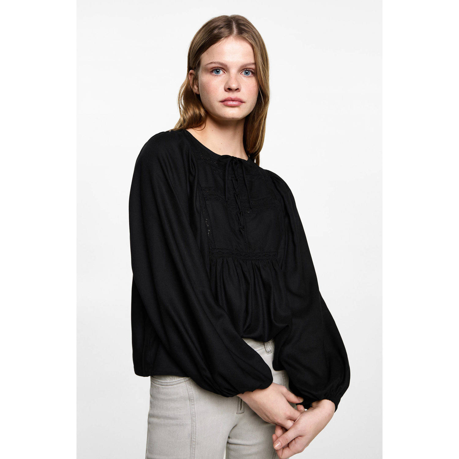 MANGO TEEN blousetop zwart