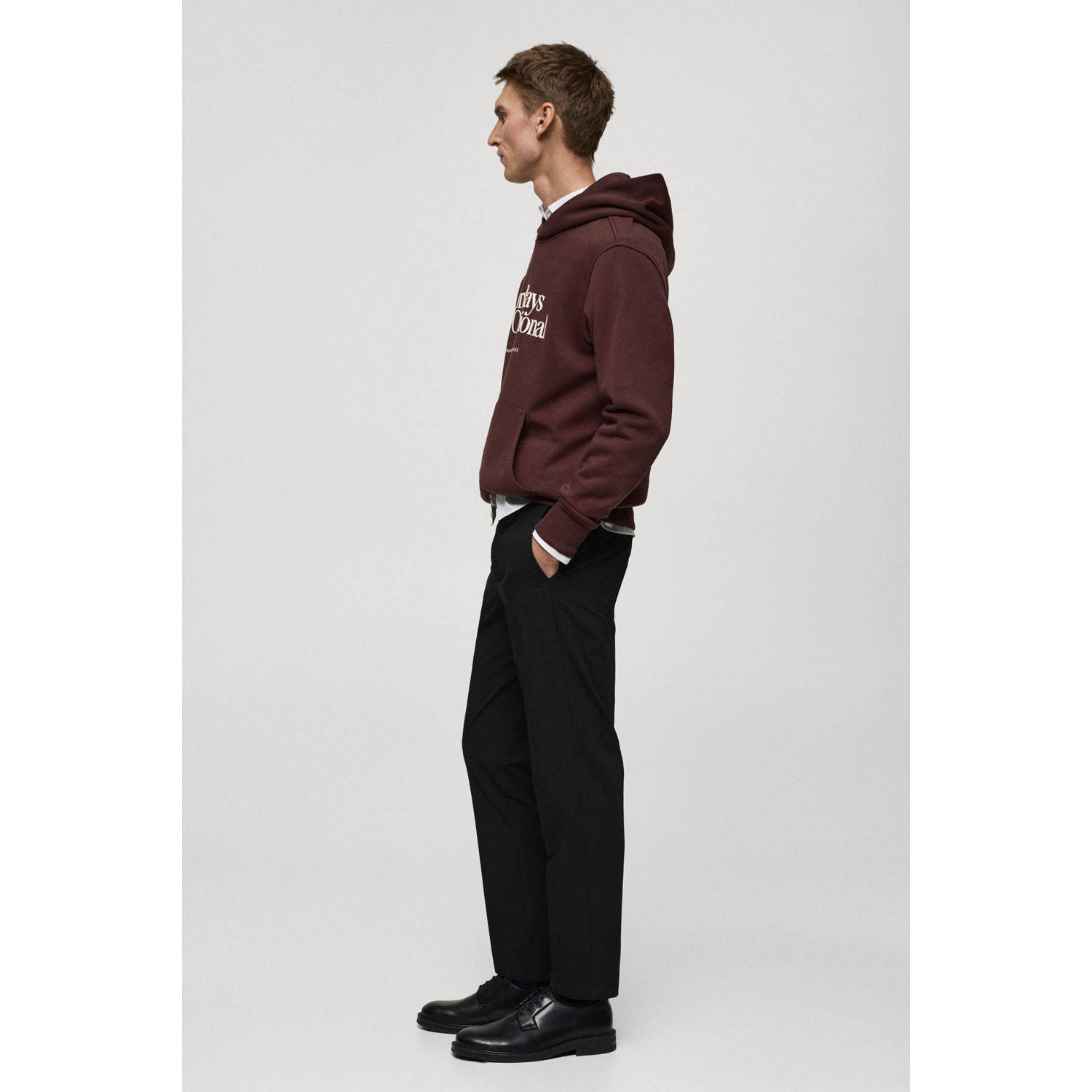 Mango Man hoodie donkerrood