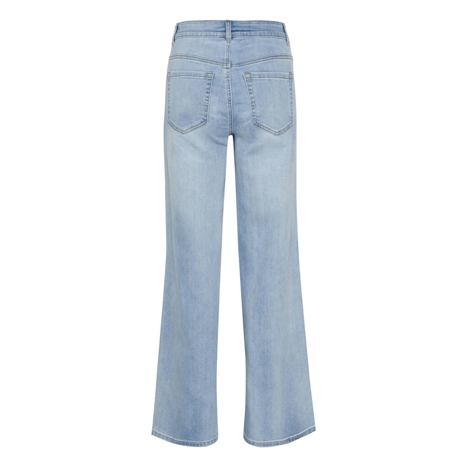Kaffe wide leg jeans light blue denim
