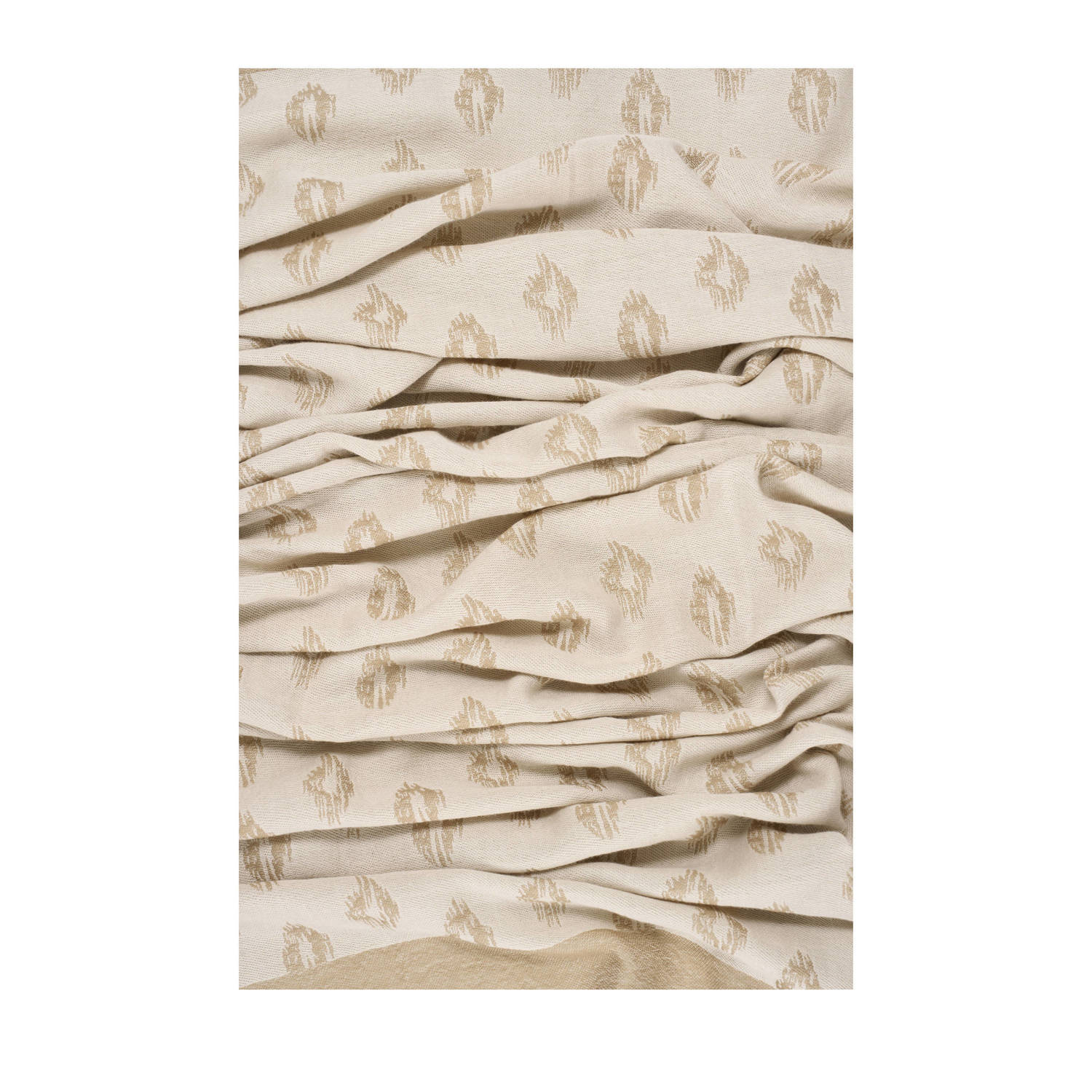 Expresso sjaal met all over print beige