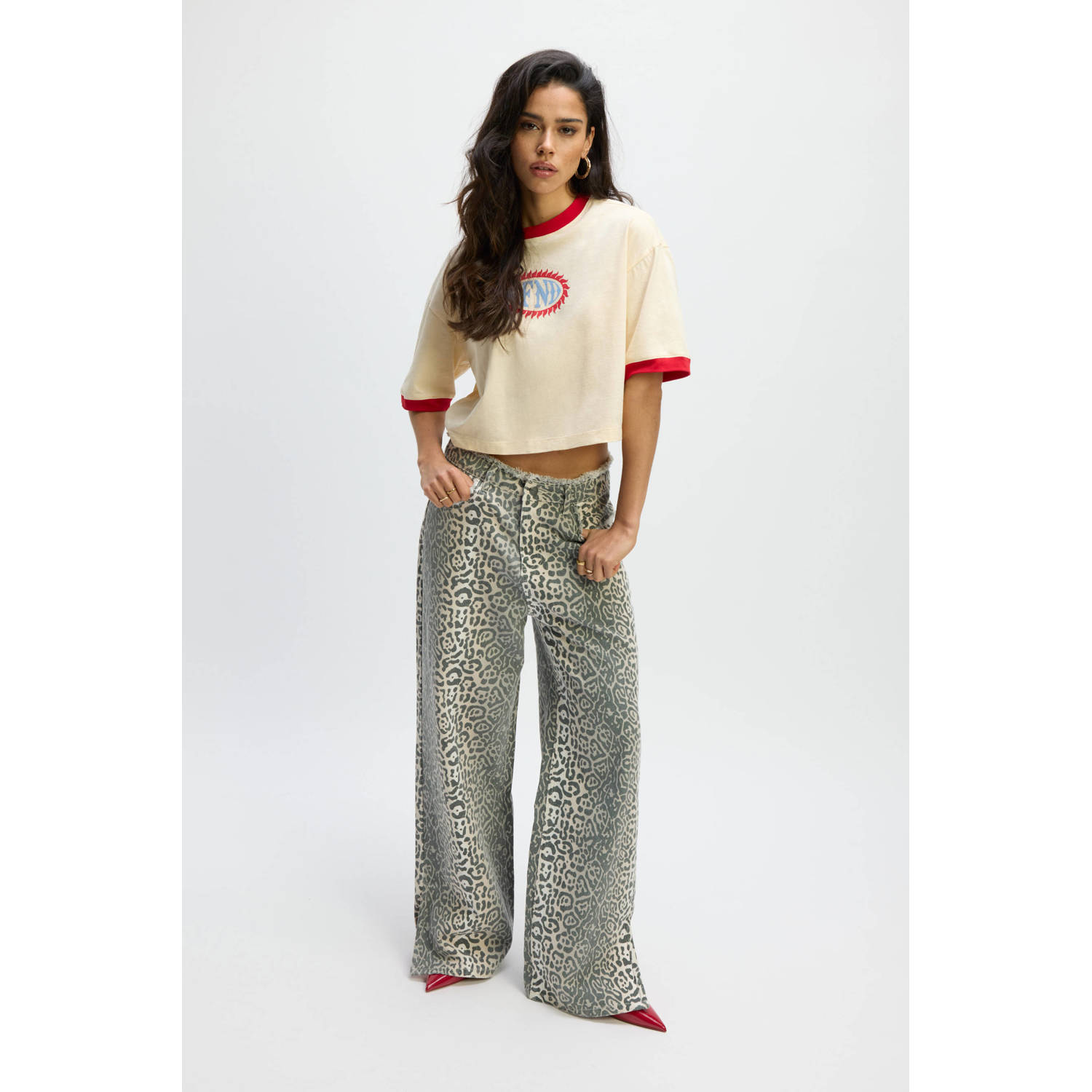 Refined Department T-shirt beige