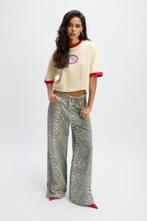 wide leg jeans grijs