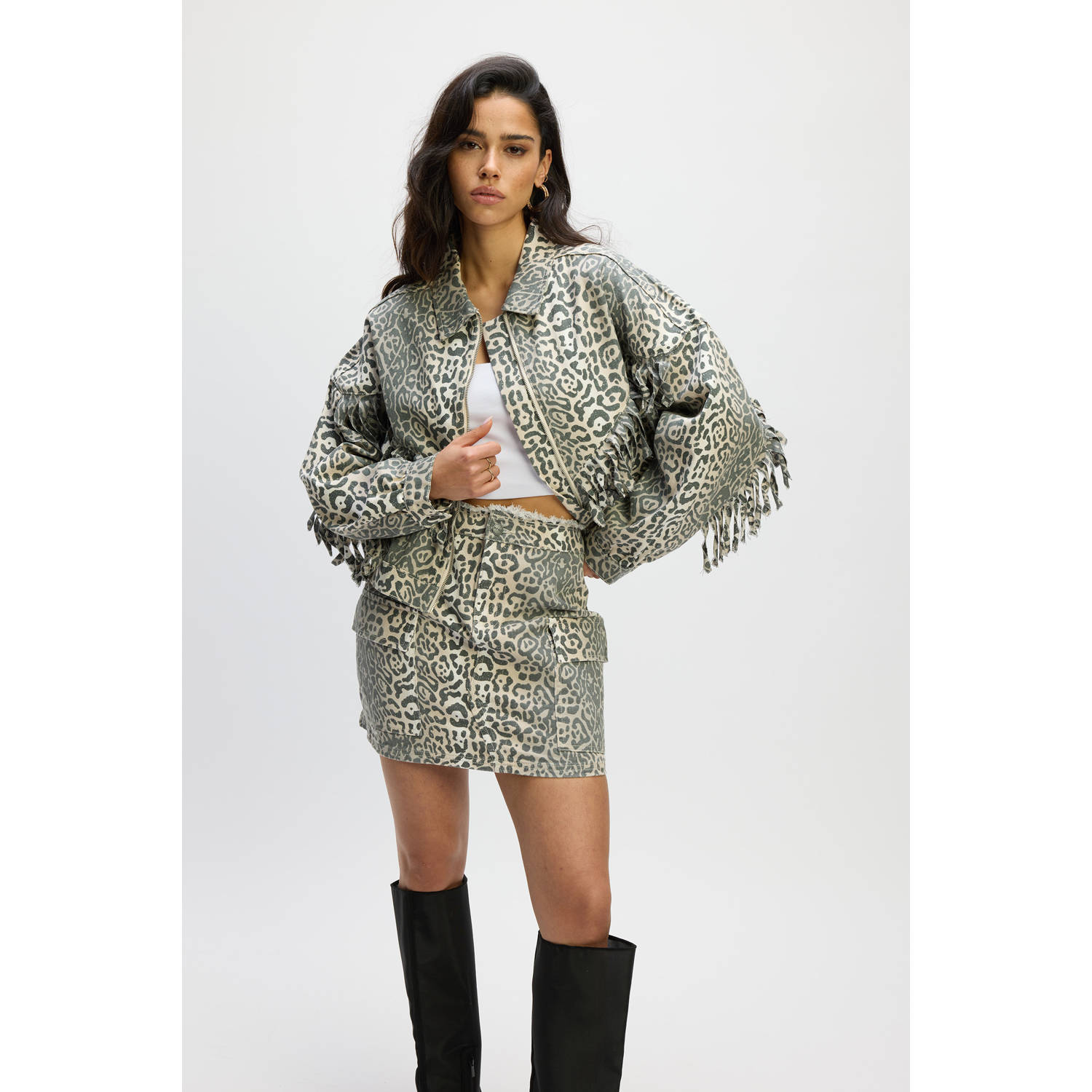 REFINED DEPARTMENT Dames Rokken Hazel Grijs