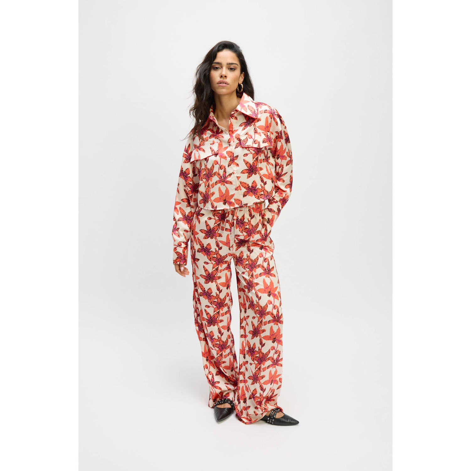 Refined Department blouse rood