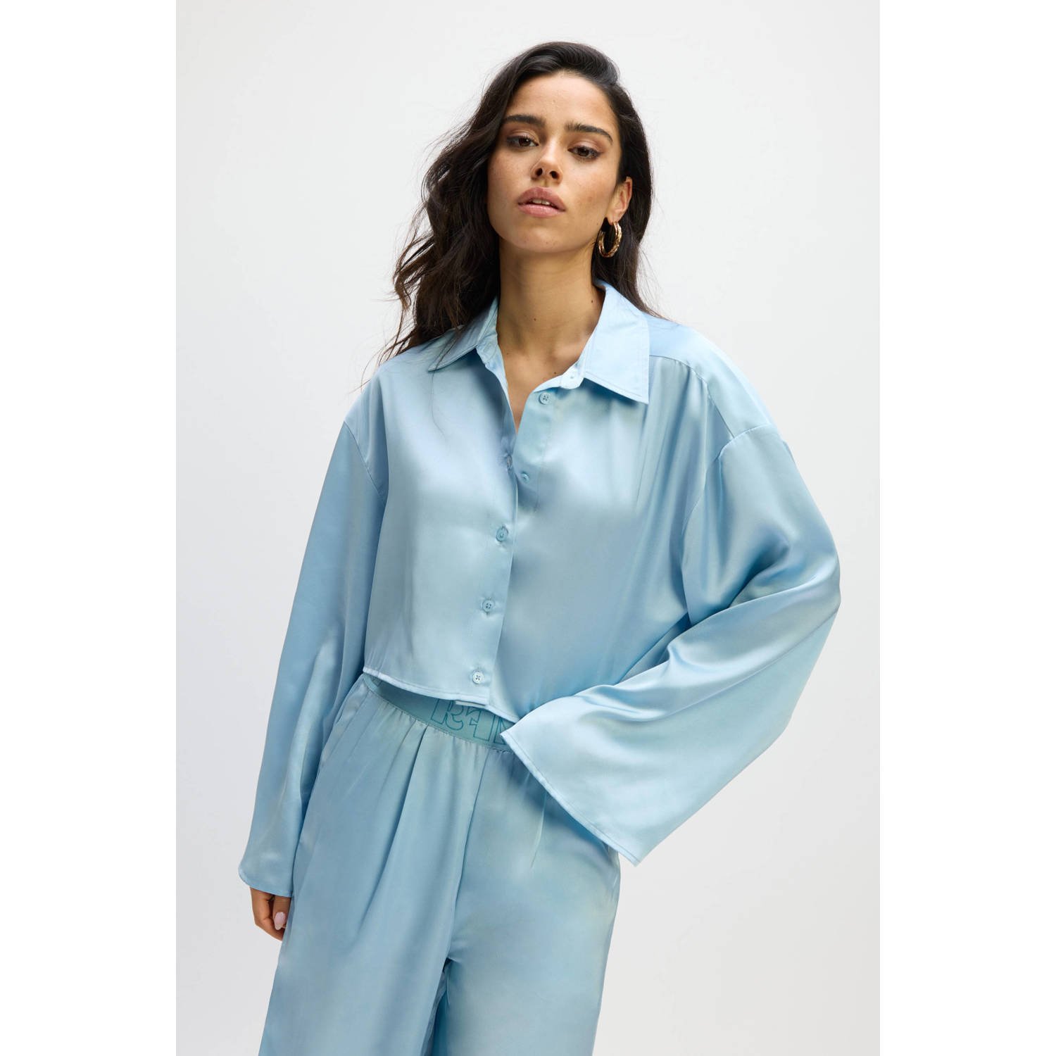 Refined Department blouse lichtblauw