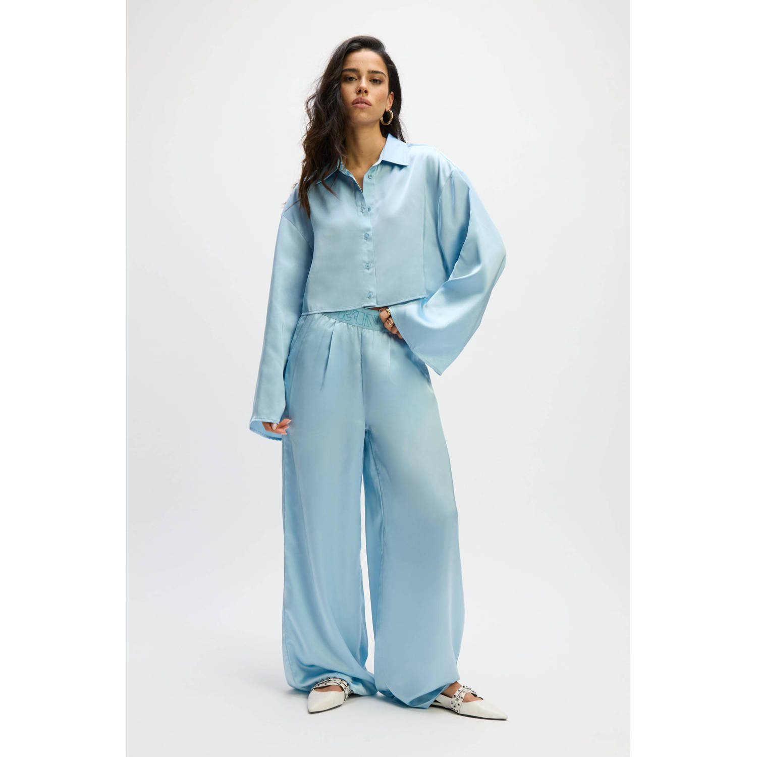 Refined Department blouse lichtblauw