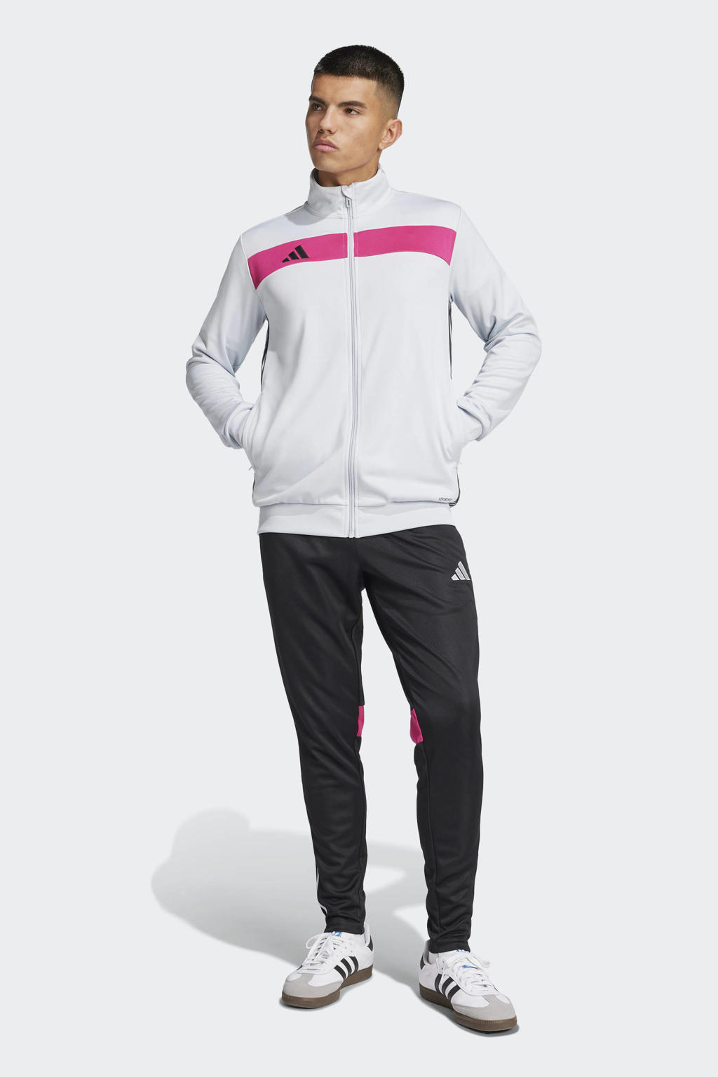 adidas Performance   trainingspak TIRO Ess lichtgrijs/zwart
